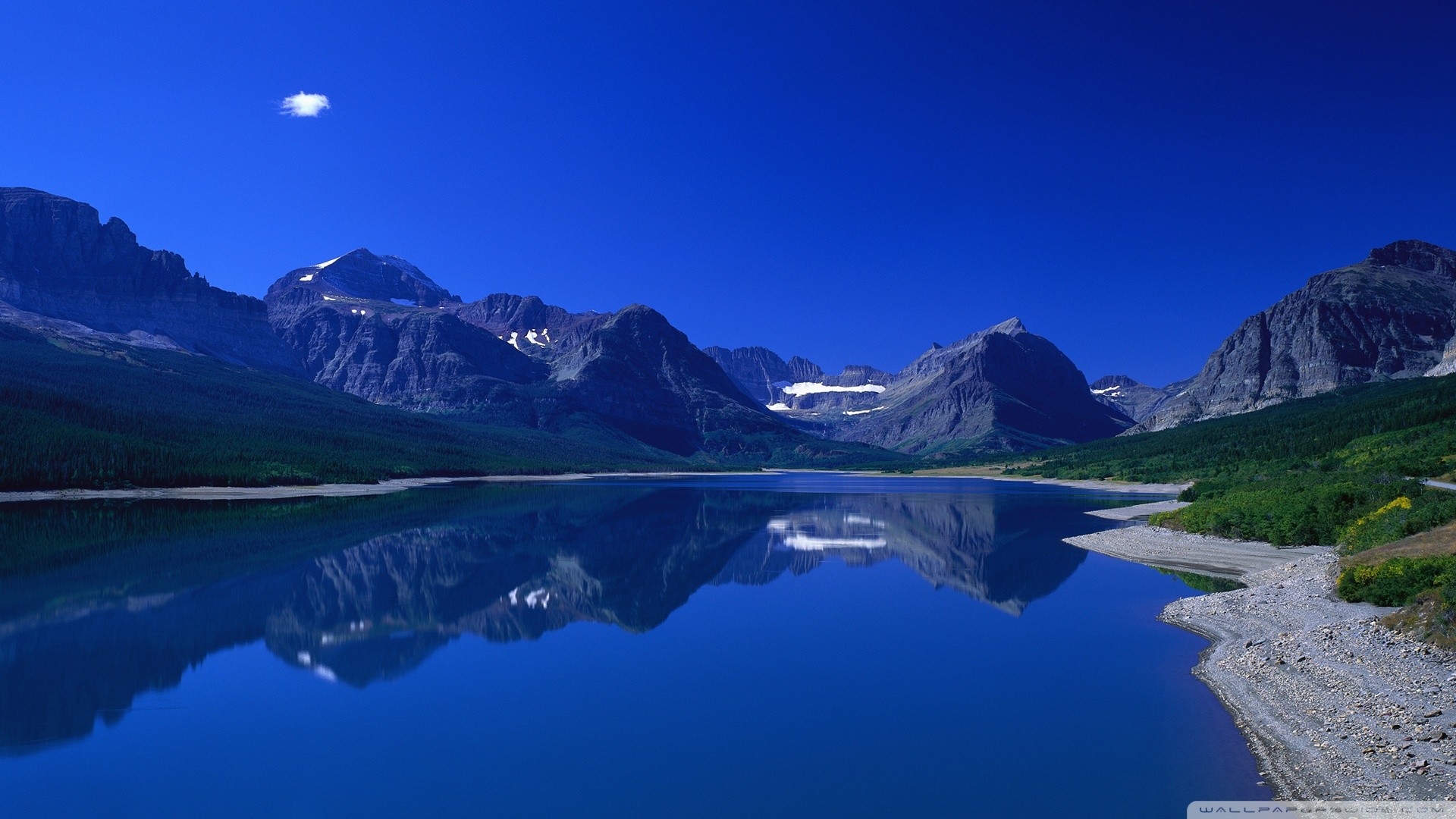 1920x1080 Blue Mountain Lake HD desktop wallpaper Widescreen High Definition 