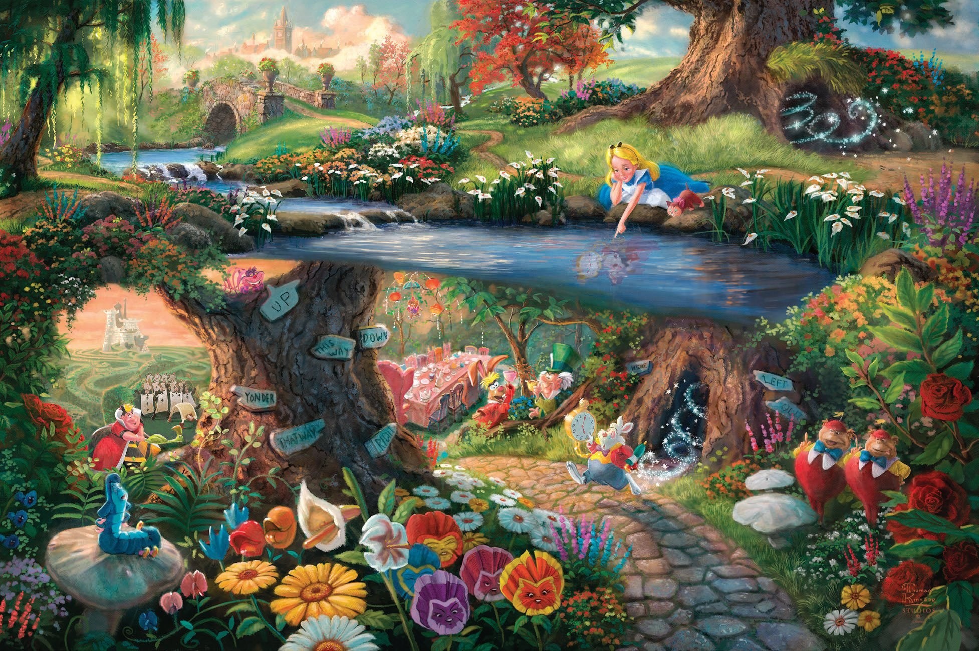 1954x1301 Kproject Alice in Wonderland wallpaper HD by ArcanachanHTH on Â· Thomas  Kinkade DisneyDisney ...