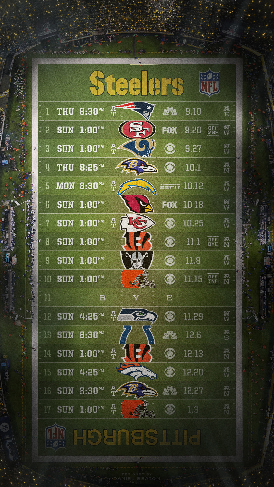 1118x1987 ... 2016 nfl schedule wallpapers page 3 of 8 nflrt; steelers ...