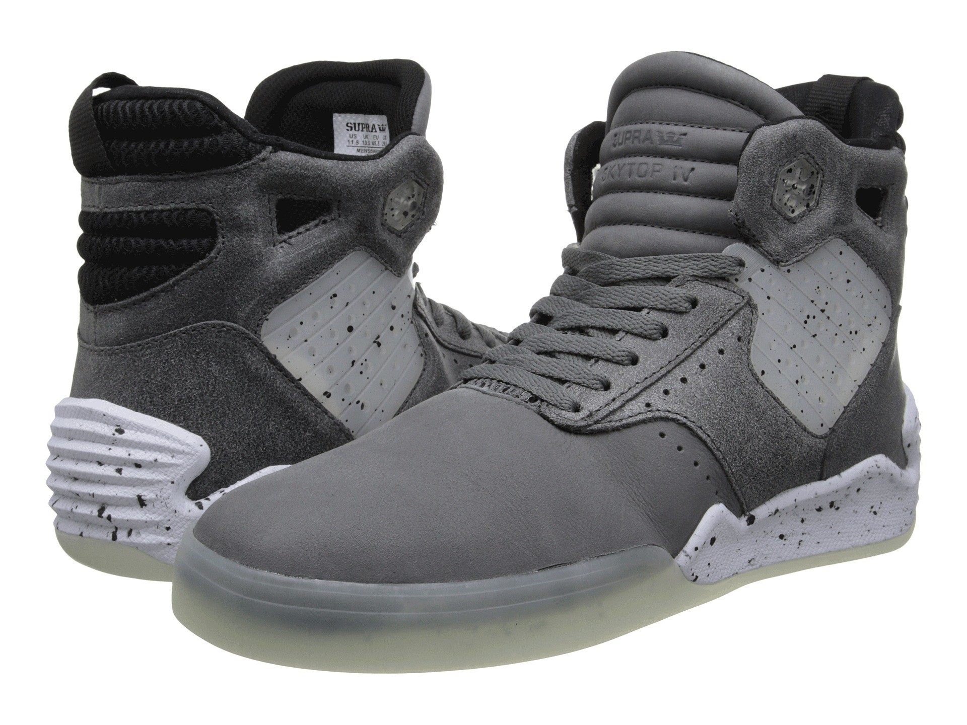 1920x1440 Charcoal/Black/White Supra Skytop IV Shoes For sale,supra logo,Big discount  on sale