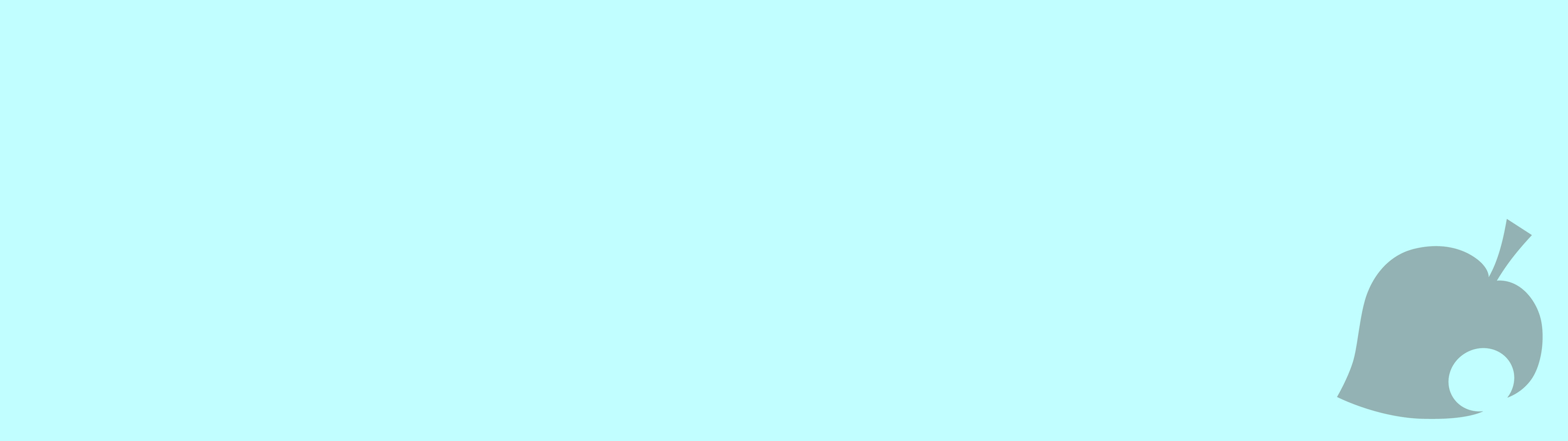 3840x1080 General  Animal Crossing New Leaf Animal Crossing New Leaf logo  minimalism blue light blue dual