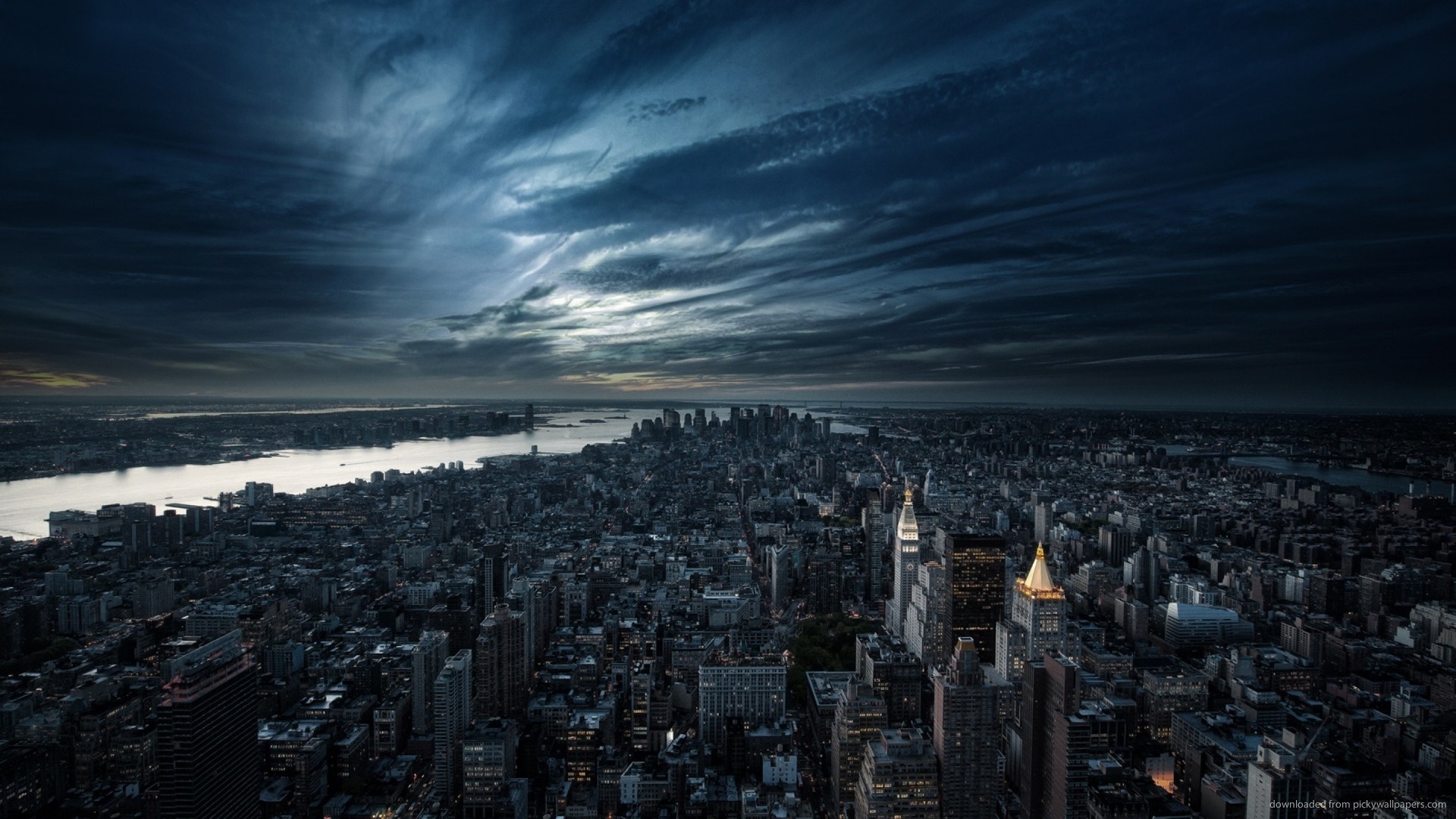1920x1080 Dark Sky Over NYC picture