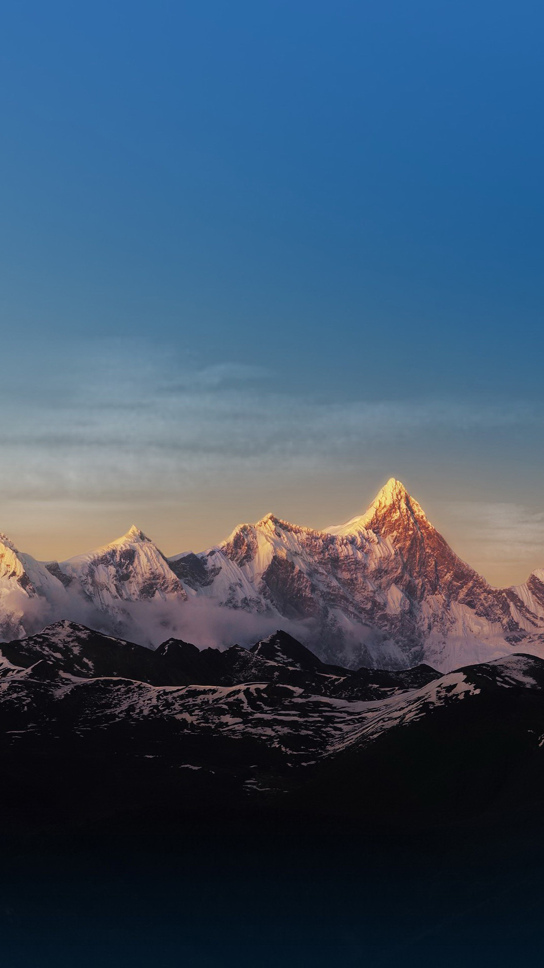 1080x1920 Snow Mountain Peak iPhone 6 wallpaper