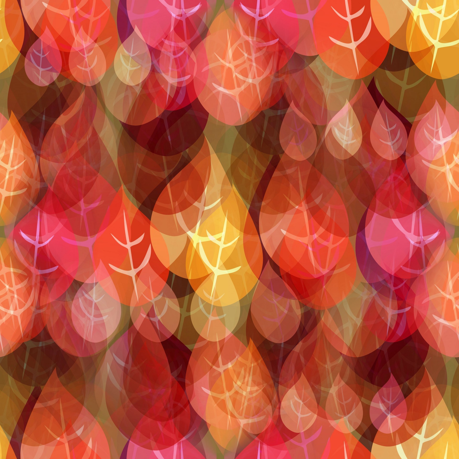 1920x1920 Yellow Maple Leaves In Fall Autumn Colors Red Leaf Background ...