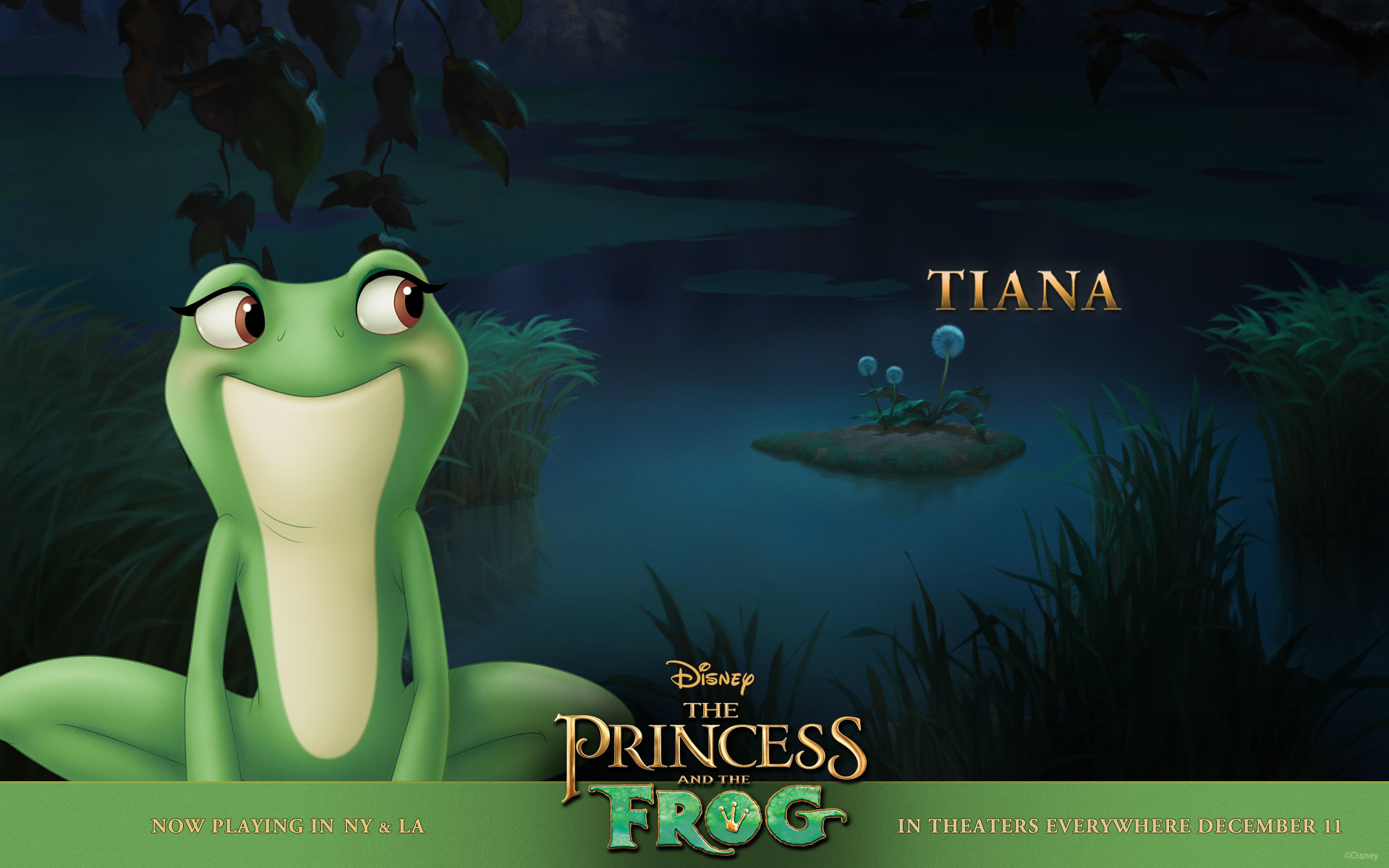 1920x1200 Tiana as a frog in the bayou from the Disney movie Princess and the Frog  wallpaper