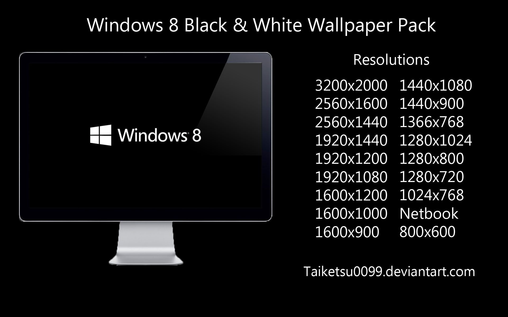 1920x1200 Windows 8 Black and White Wallpaper Pack by Taiketsu0099 on DeviantArt