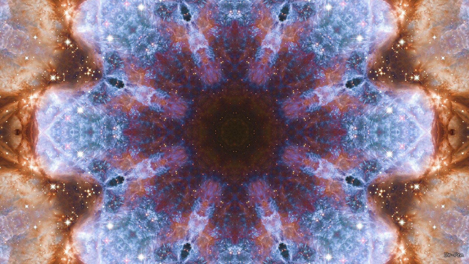 1920x1080 Abstract - Pattern Artistic Manipulation Digital Abstract Mandala Space  Galaxy Wallpaper