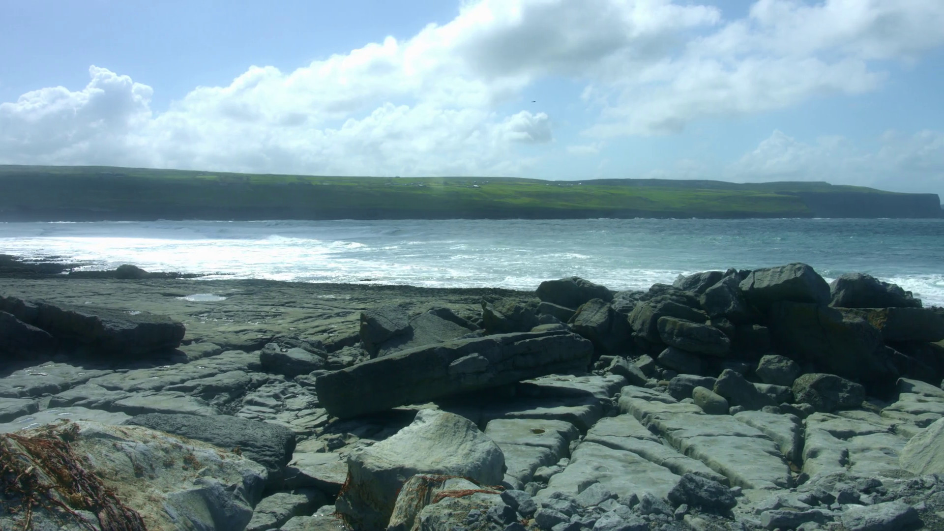 1920x1080 4k Shot of Cliffs of Moher View in Ireland Stock Video Footage - VideoBlocks