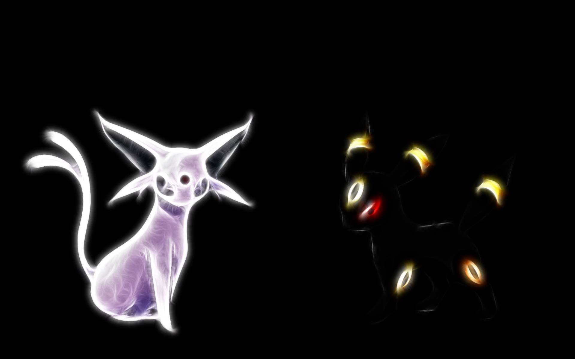 1920x1200 Download the Pokemon anime wallpaper titled: 'Espeon and Umbreon'.