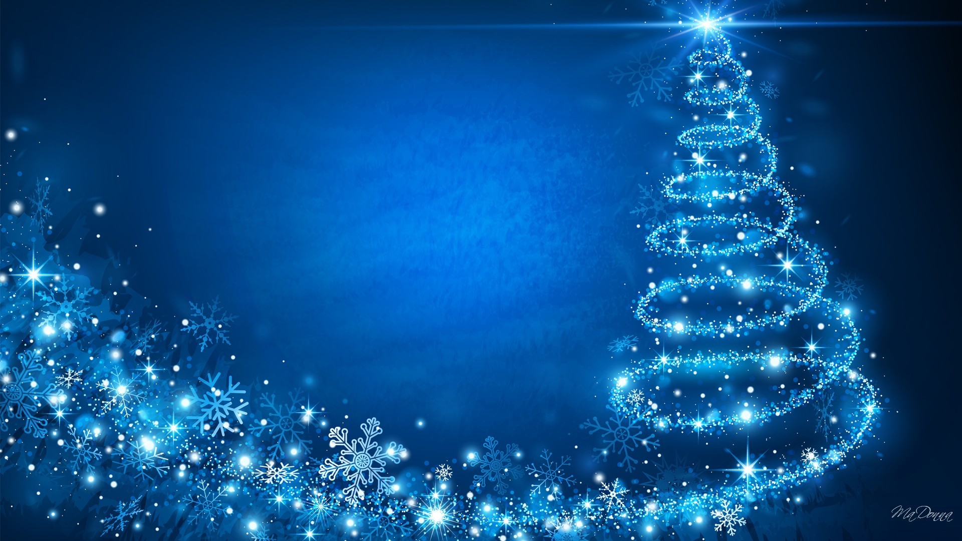 1920x1080 Blue Christmas Background Wallpaper Images #11755