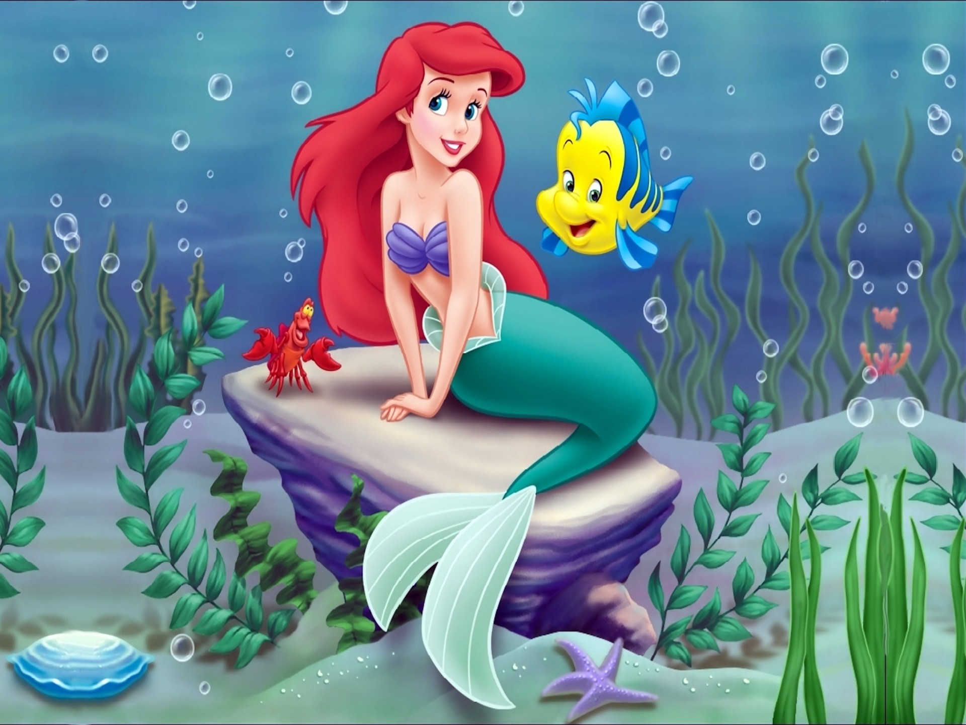 1920x1440 The Little Mermaid Disney Background Image for iPhone 6