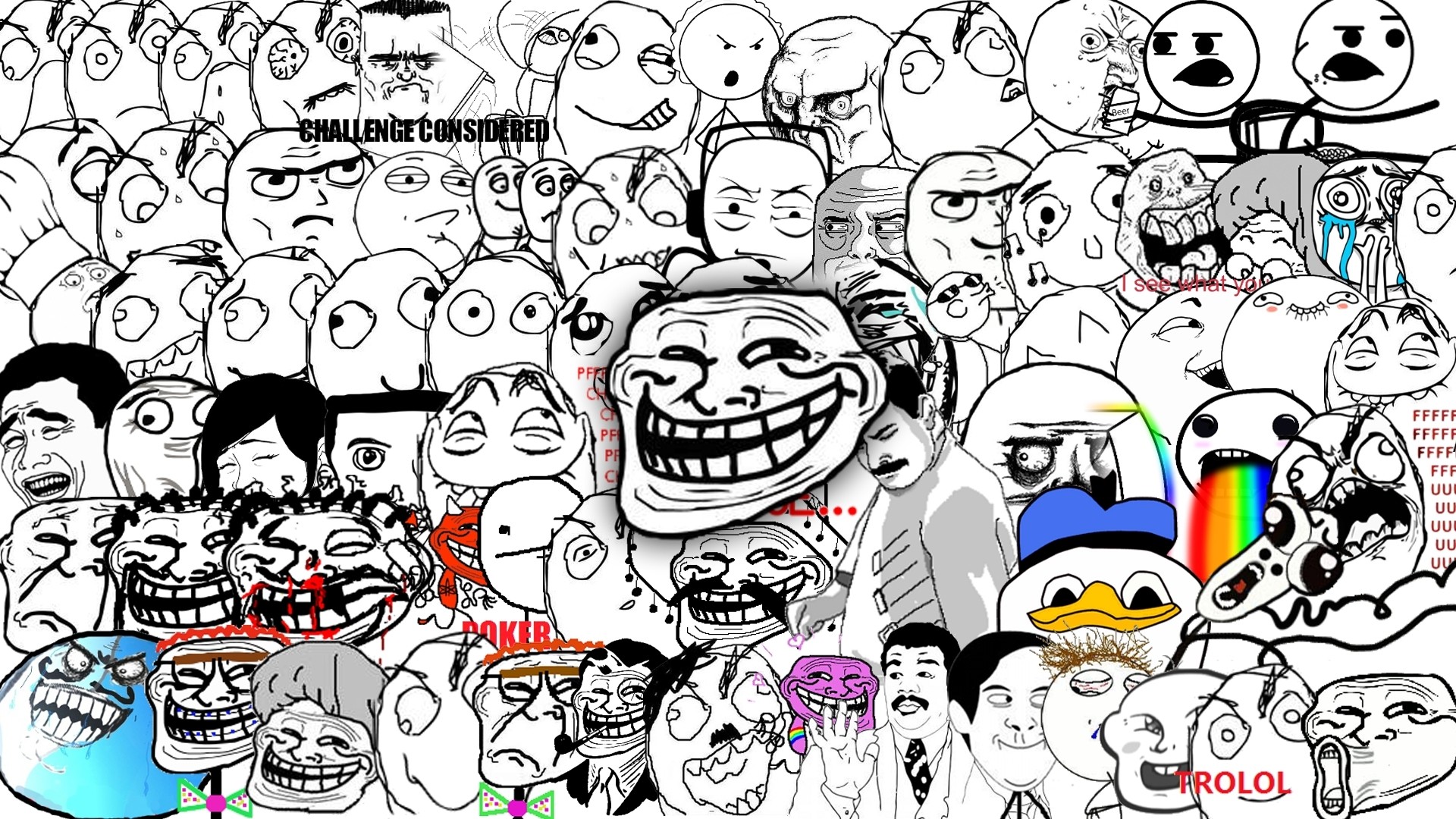 1920x1080 trollface faces me gusta poker face trololo troll memes trolol   wallpaper Art HD Wallpaper