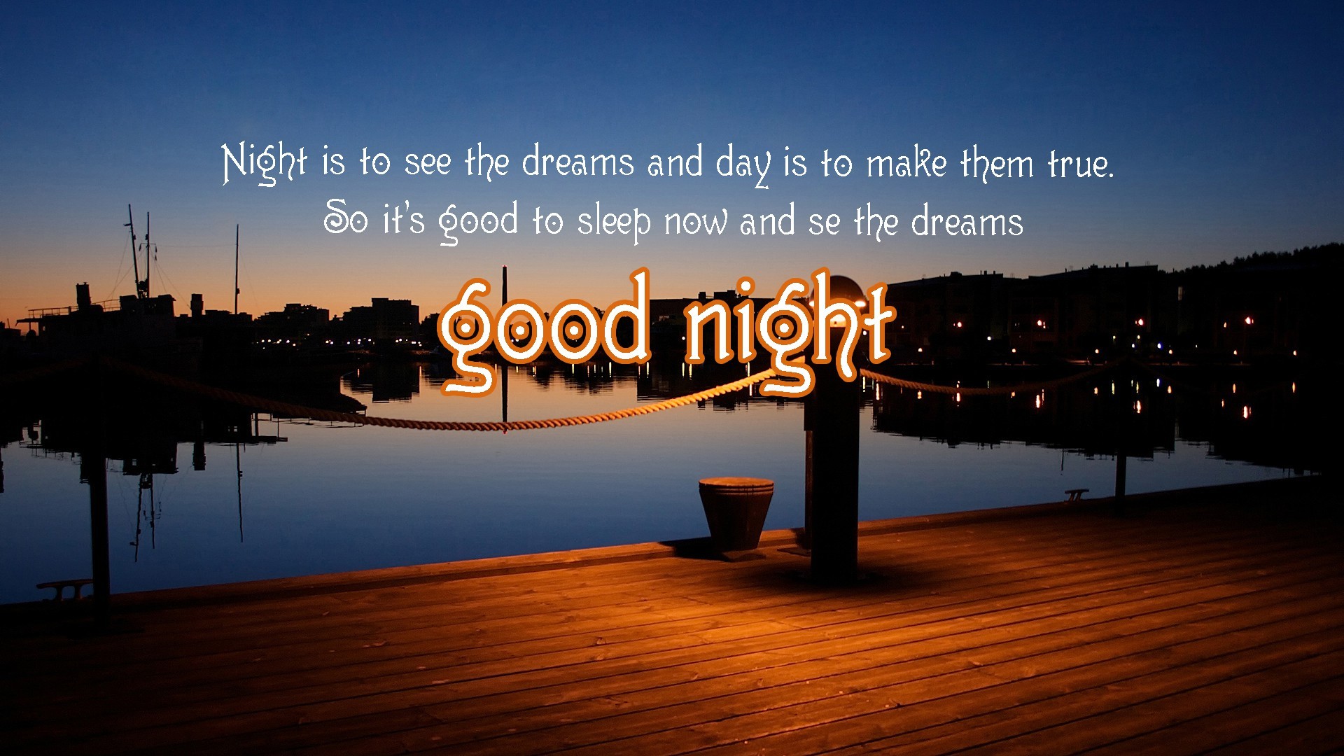 1920x1080 Good Night Messages Quotes Images HD Wallpapers