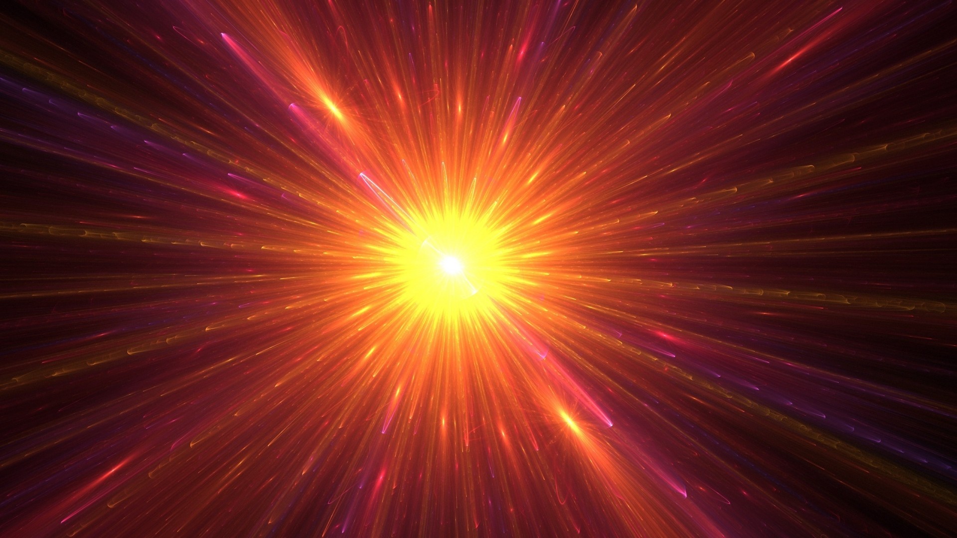 1920x1080 Full HD Wallpaper supernova explosion orange pink rays