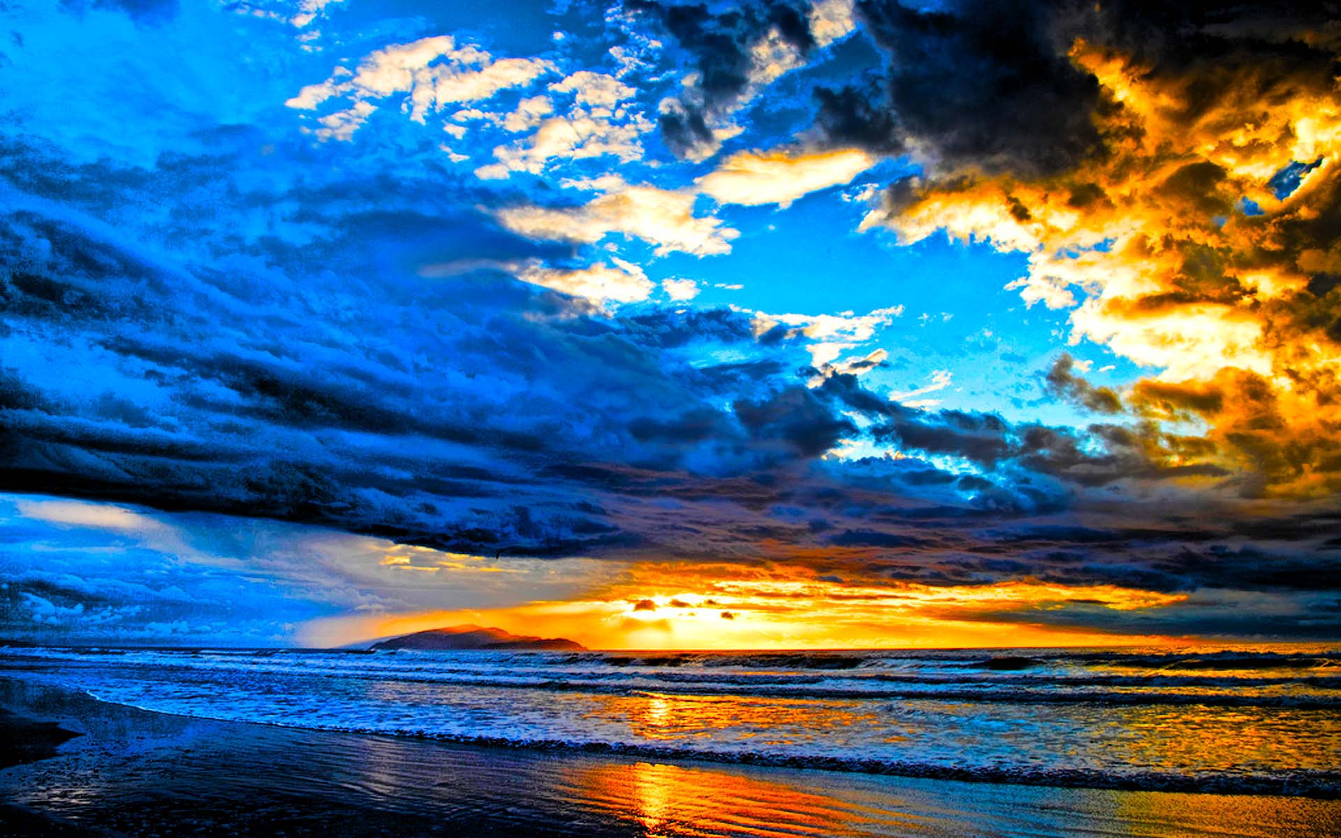 1920x1200 Download Many Resolution: Click Here (to Attachment Page). This Sky Blue  Beach Widescreen Wallpaper Cool ...