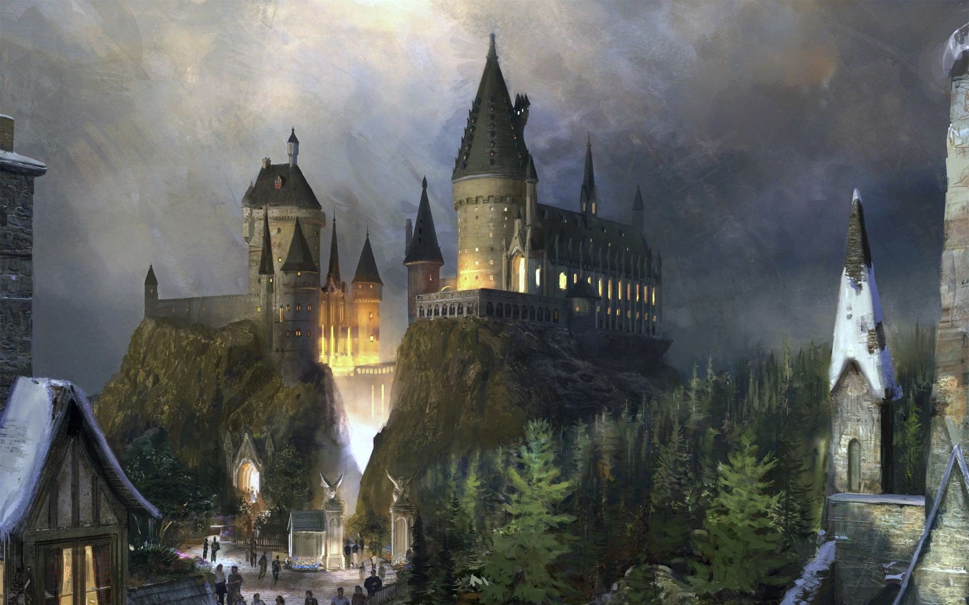 1920x1200 Hogwarts Castle - Harry Potter Wallpaper #8029