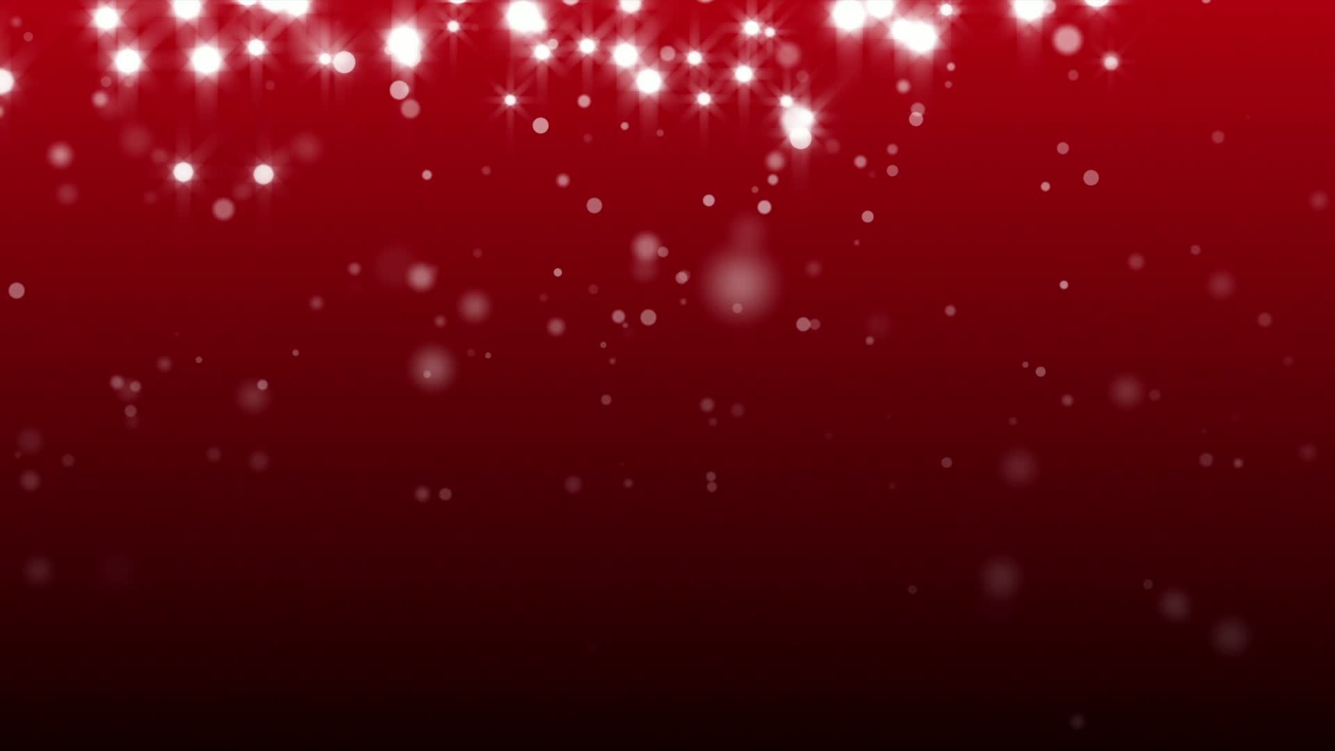 1920x1080 White Sparkles on Red Background Loop