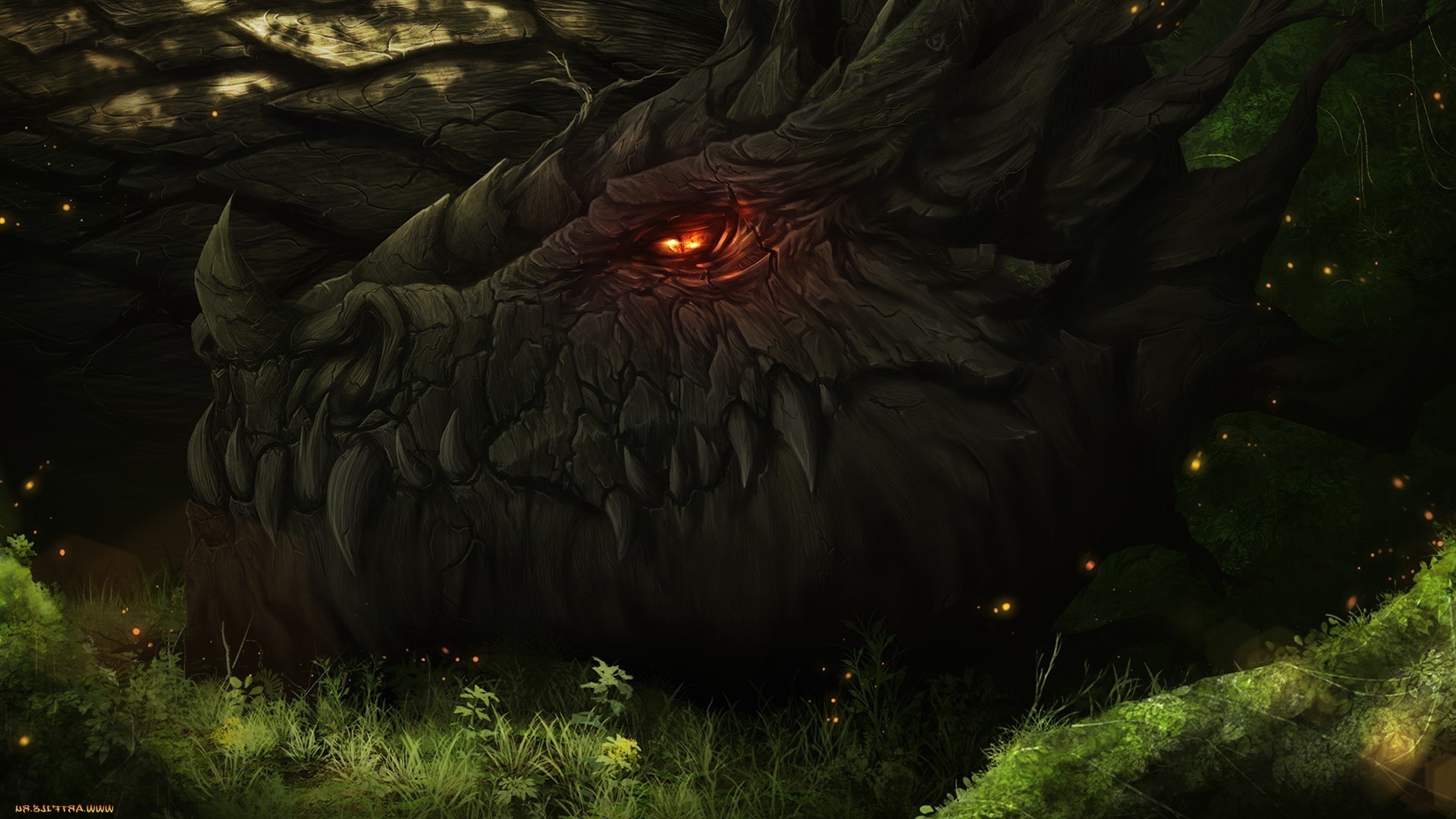 1920x1080 dragon, Forest, Artwork, Fantasy Art, Smaug Wallpapers HD / Desktop and  Mobile Backgrounds