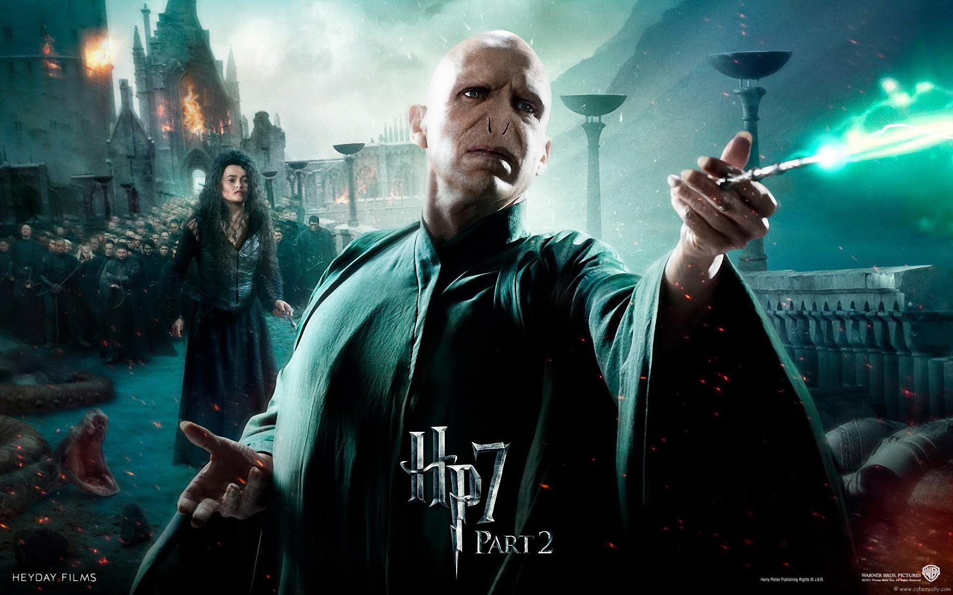 1920x1200 Voldemort & Bellatrix Lestrange - Harry Potter and the Deathly Hallows –  Part 2  wallpaper
