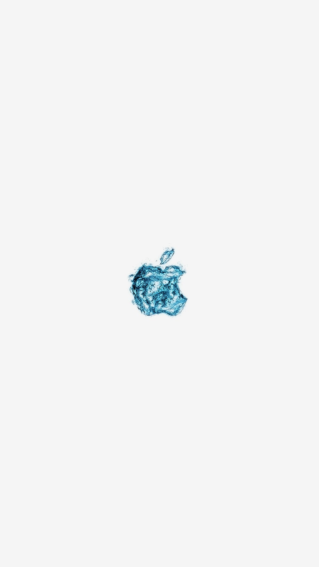 1080x1920 Apple Logo Water White Blue Art Illustration #iPhone #6 #wallpaper