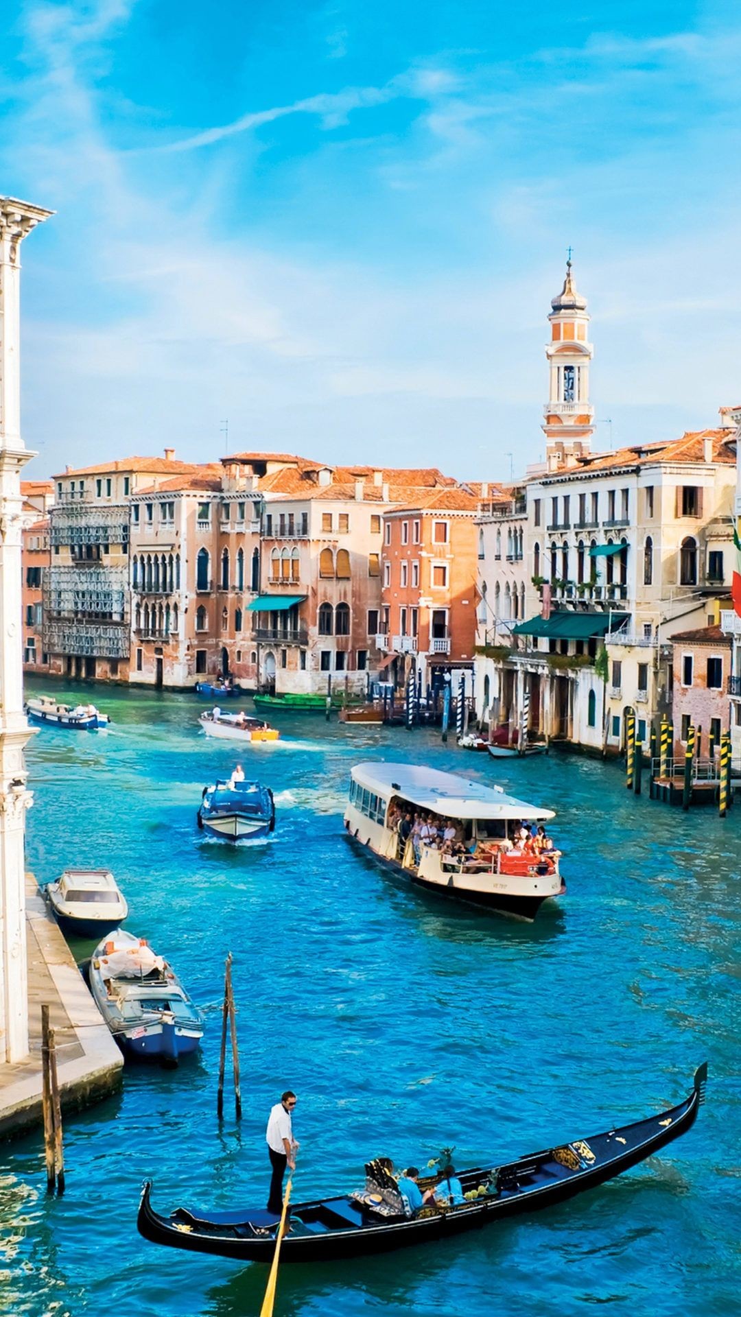 1080x1920 1920x1080 Venice Canals Landscape Italy Wallpaper | HD Desktop Background">