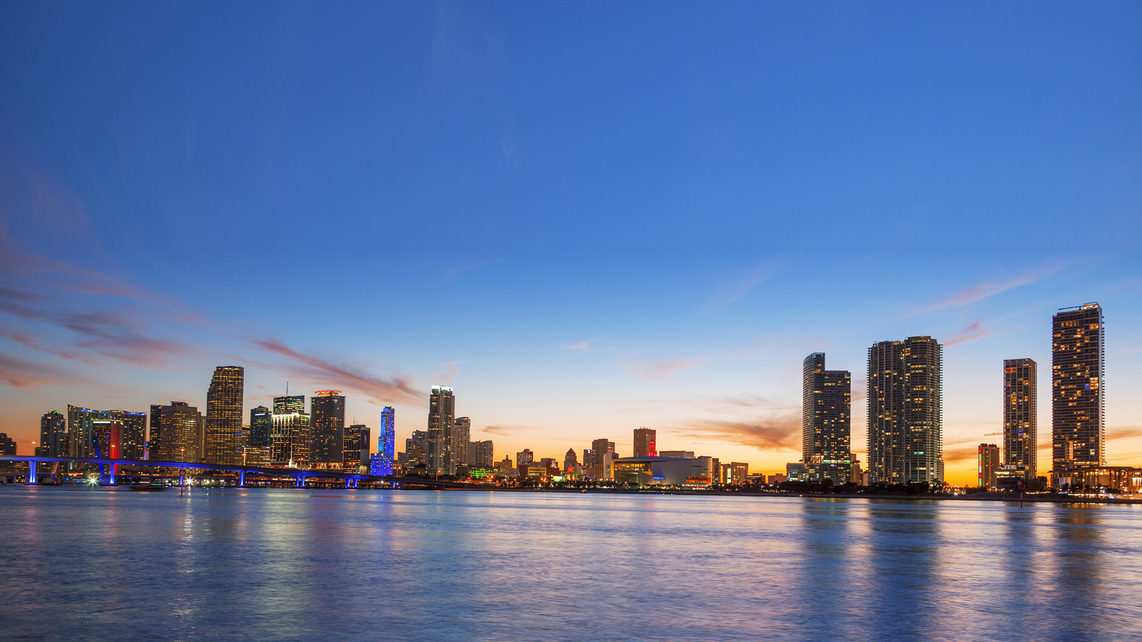 3840x2160 City In Florida Usa Miami At Sunset Panorama 4k Ultra Hd Wallpaper For  Desktop Laptop Tablet Mobile Phones And Tv 3840Ã2160