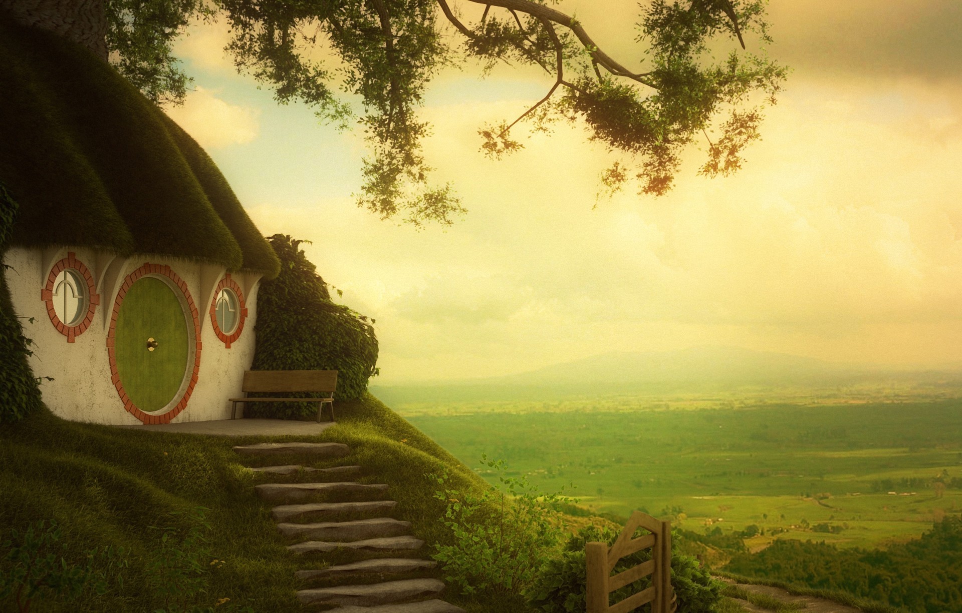 1920x1225 The Shire - For all LotR fans