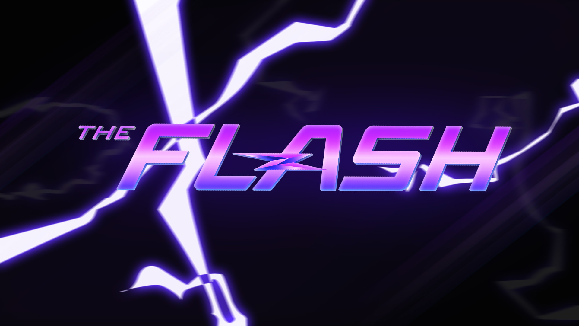 1920x1080 CW's The Flash Logo Desktop Wallpaper - Blue (from the show intro)