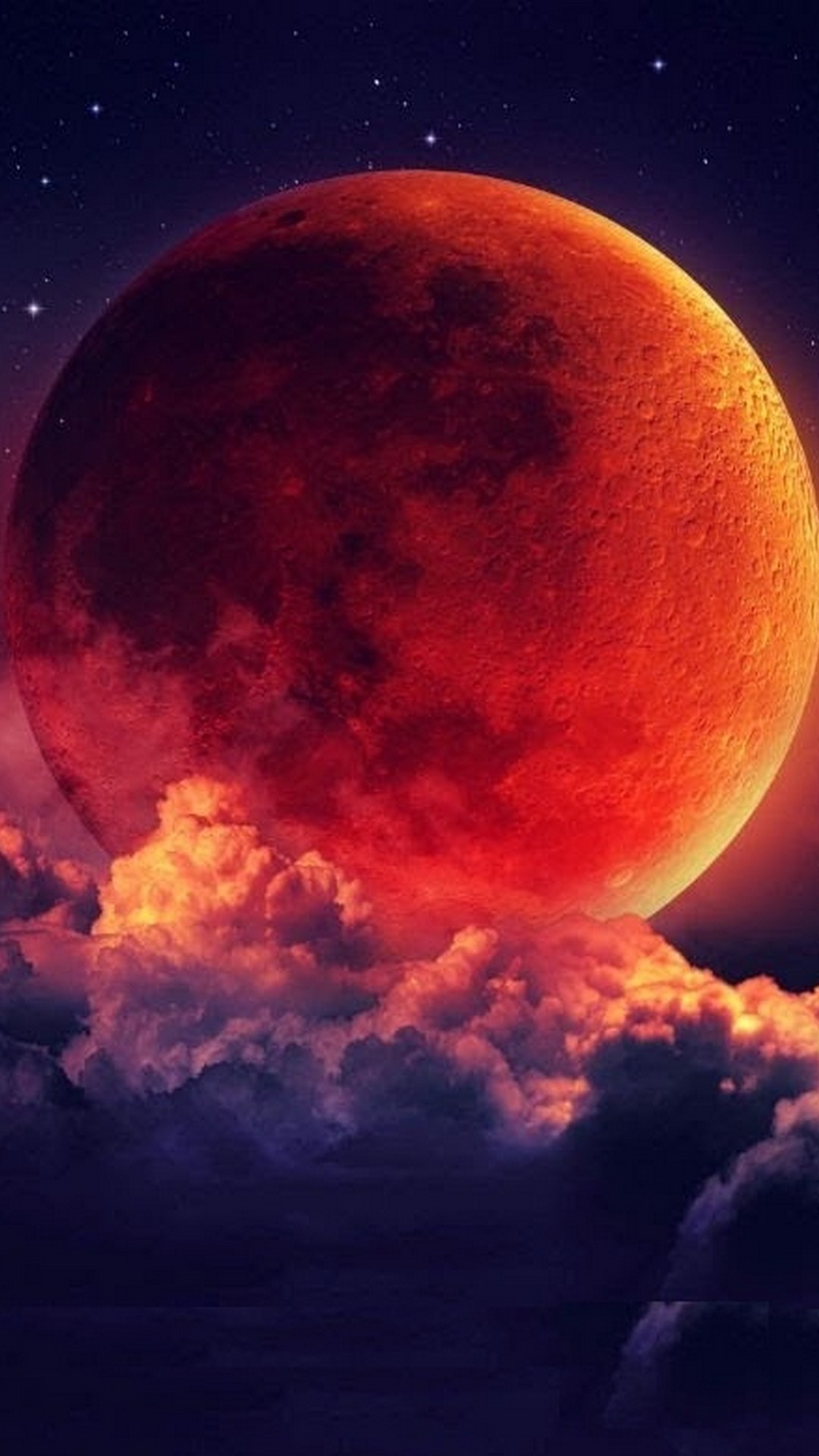 1080x1920 Blood Moon Wallpaper iPhone resolution 