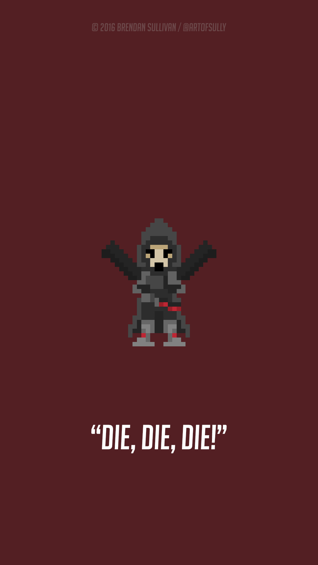 1080x1920 ... Reaper - 'Overwatch' Pixel Phone Wallpaper by artofsully
