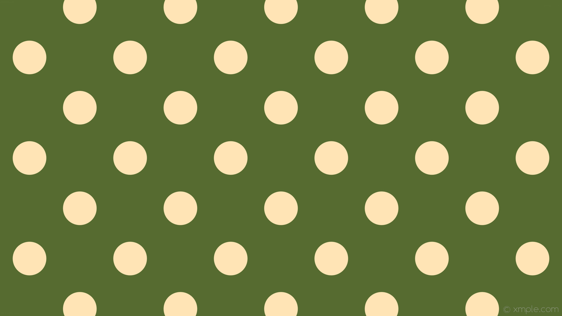 1920x1080 wallpaper spots polka green yellow dots dark olive green moccasin #556b2f  #ffe4b5 135Â°