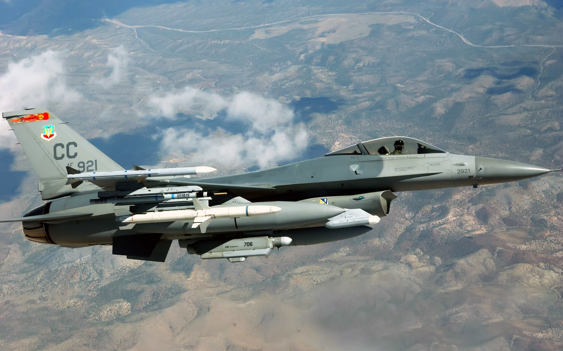 1920x1200 Aircraft, HD Wallpapers, f 16c fighting falcon cannon air force .