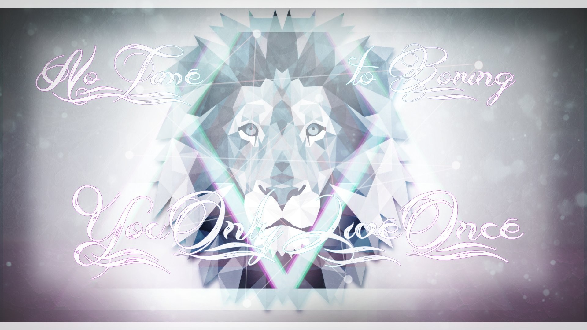 1920x1080 lion leo yolo abstract geometry