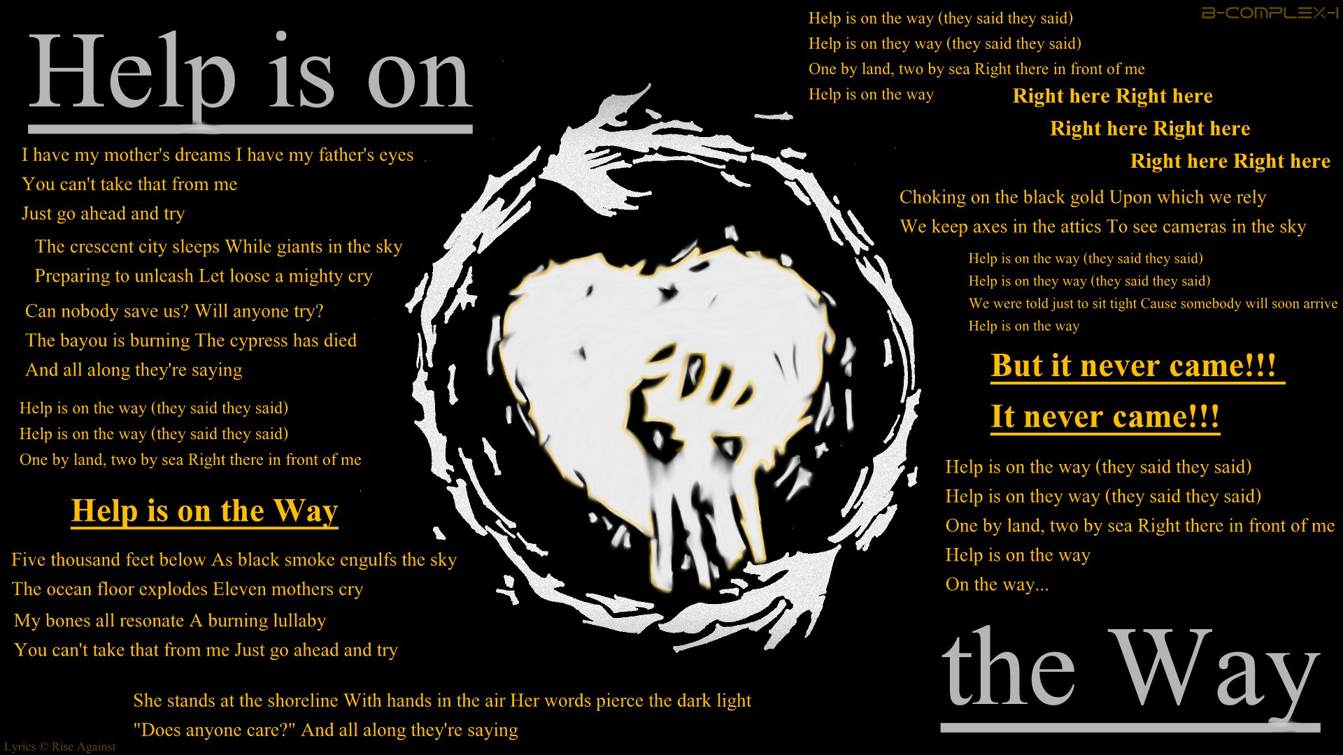 1920x1080 ... Rise Against - Help is on the Way - Lyrics by Fusche92