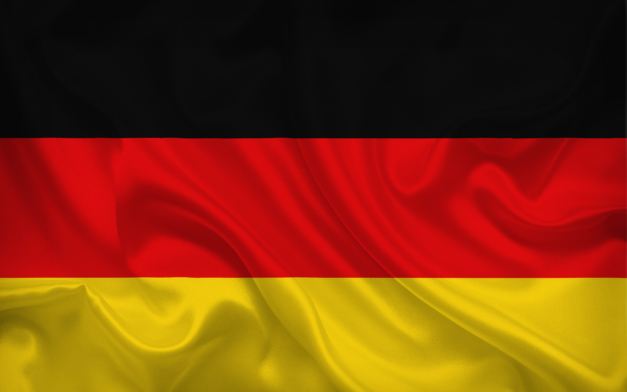 2560x1600 German flag, Germany, silk, flag of Germany