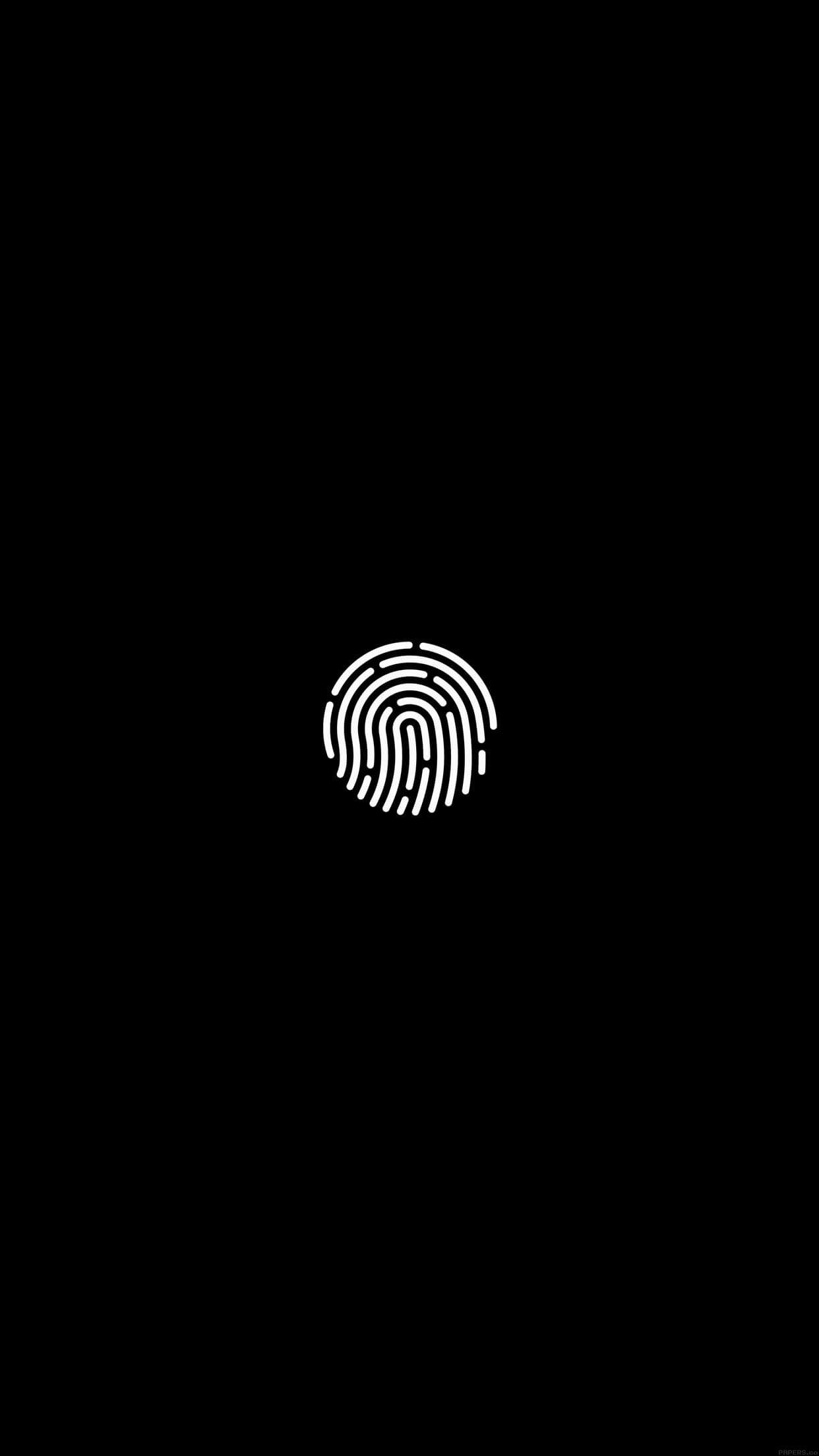 1242x2208 ... black and white fingerprint iphone wallpaper ...