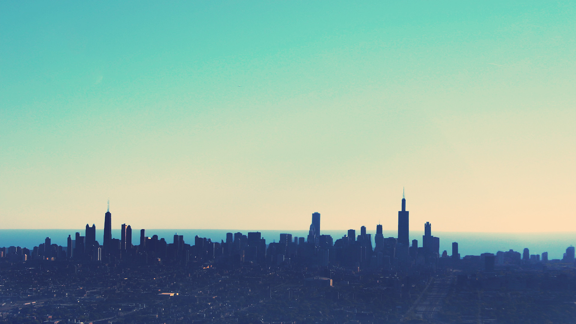 1920x1080 Chicago Colorful Skyline View Desktop Wallpaper Uploaded by DesktopWalls