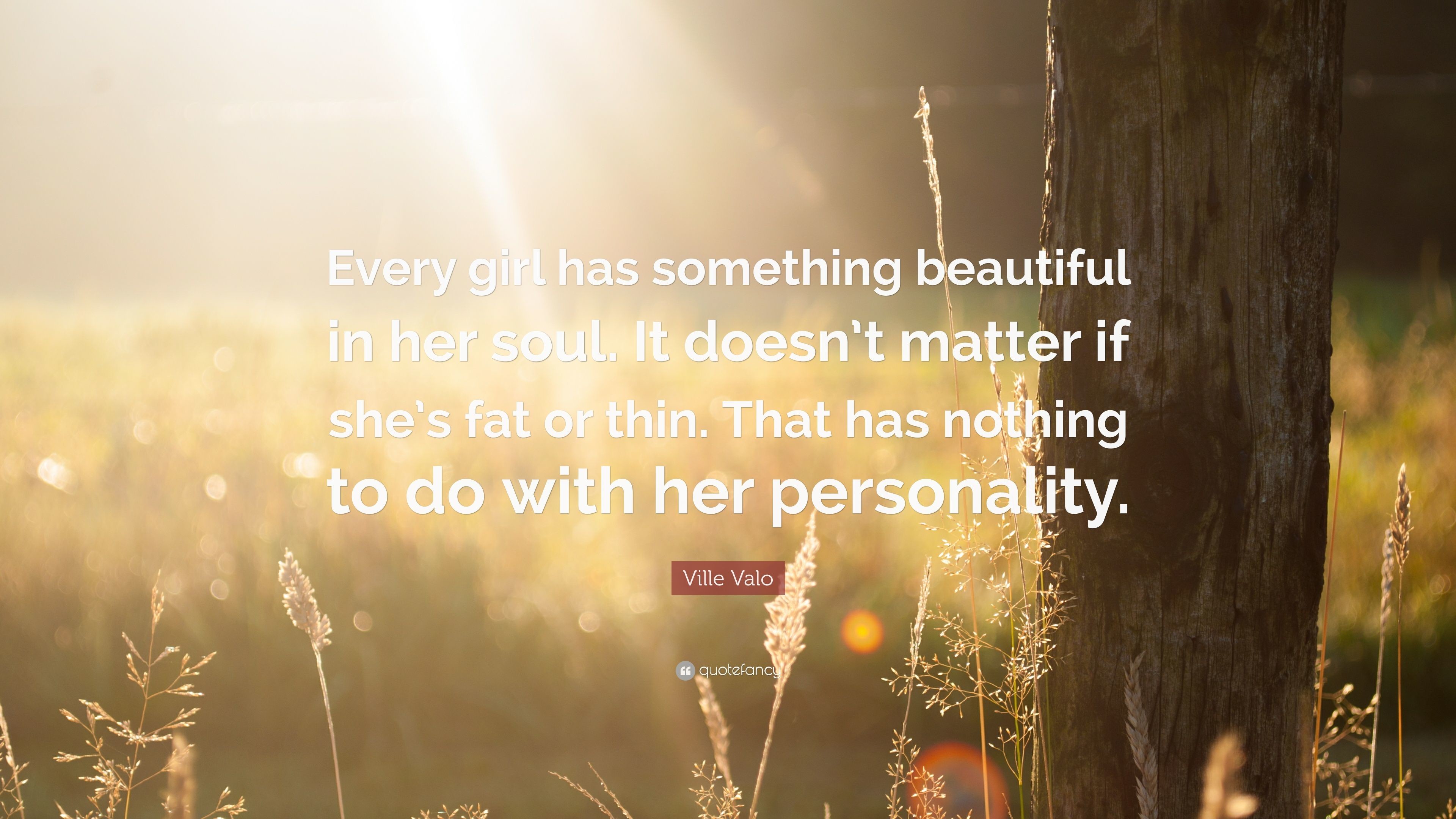3840x2160 Ville Valo Quote: “Every girl has something beautiful in her soul. It doesn