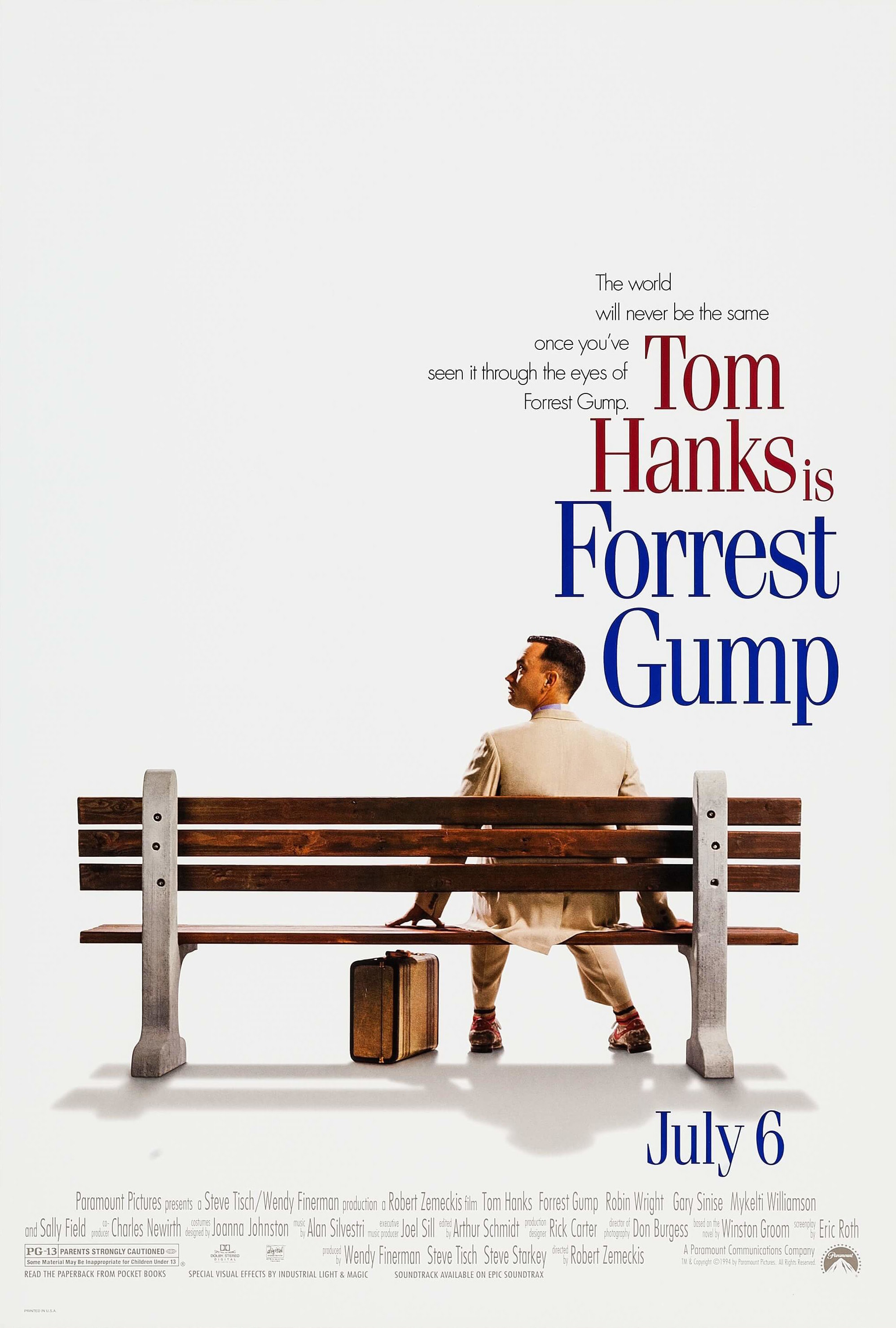 1996x2957 Poster of Forrest Gump directed by Robert Zemeckis, 1994