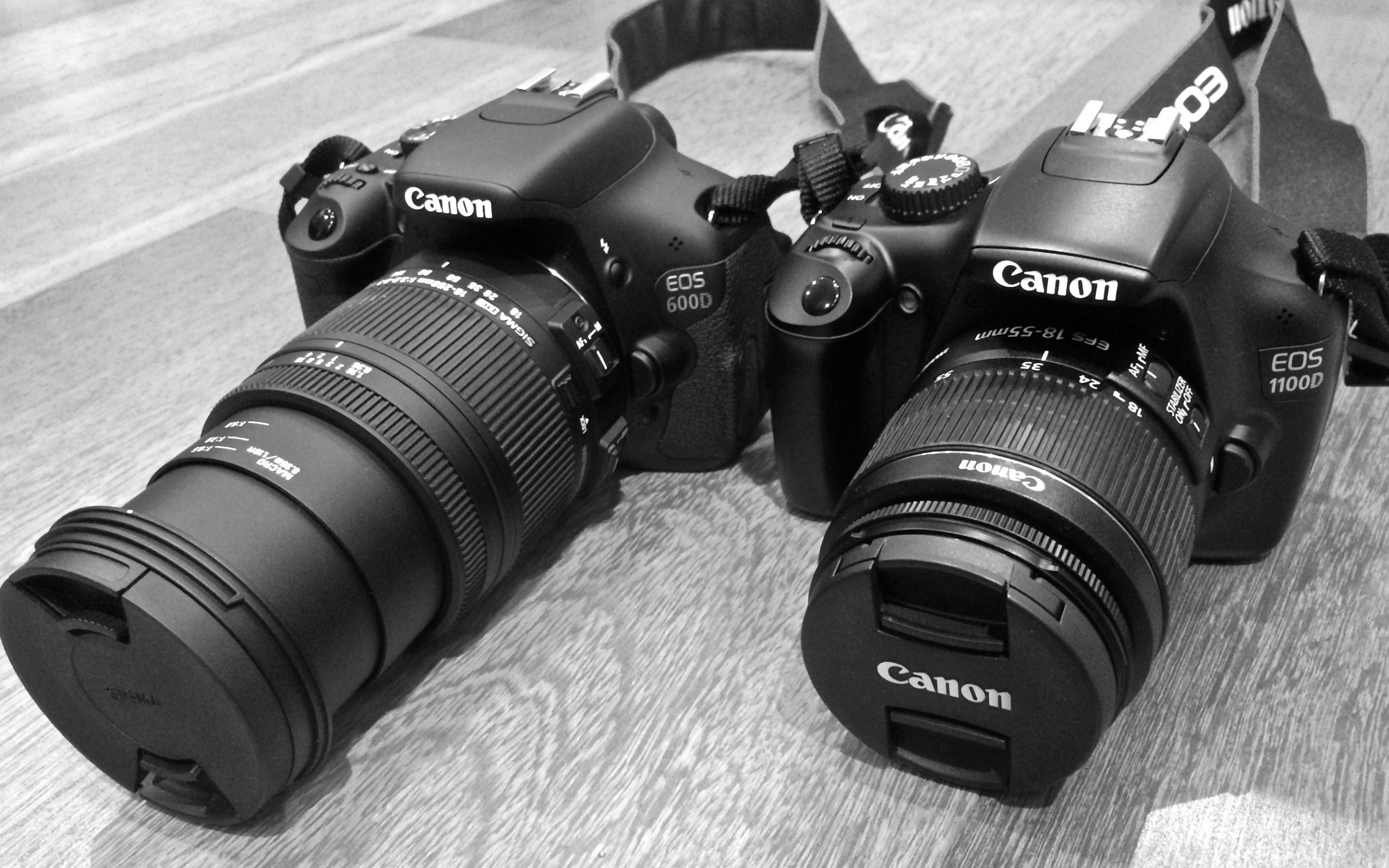 2880x1800 HD Wallpaper: Canon 600D and Canon 1100D
