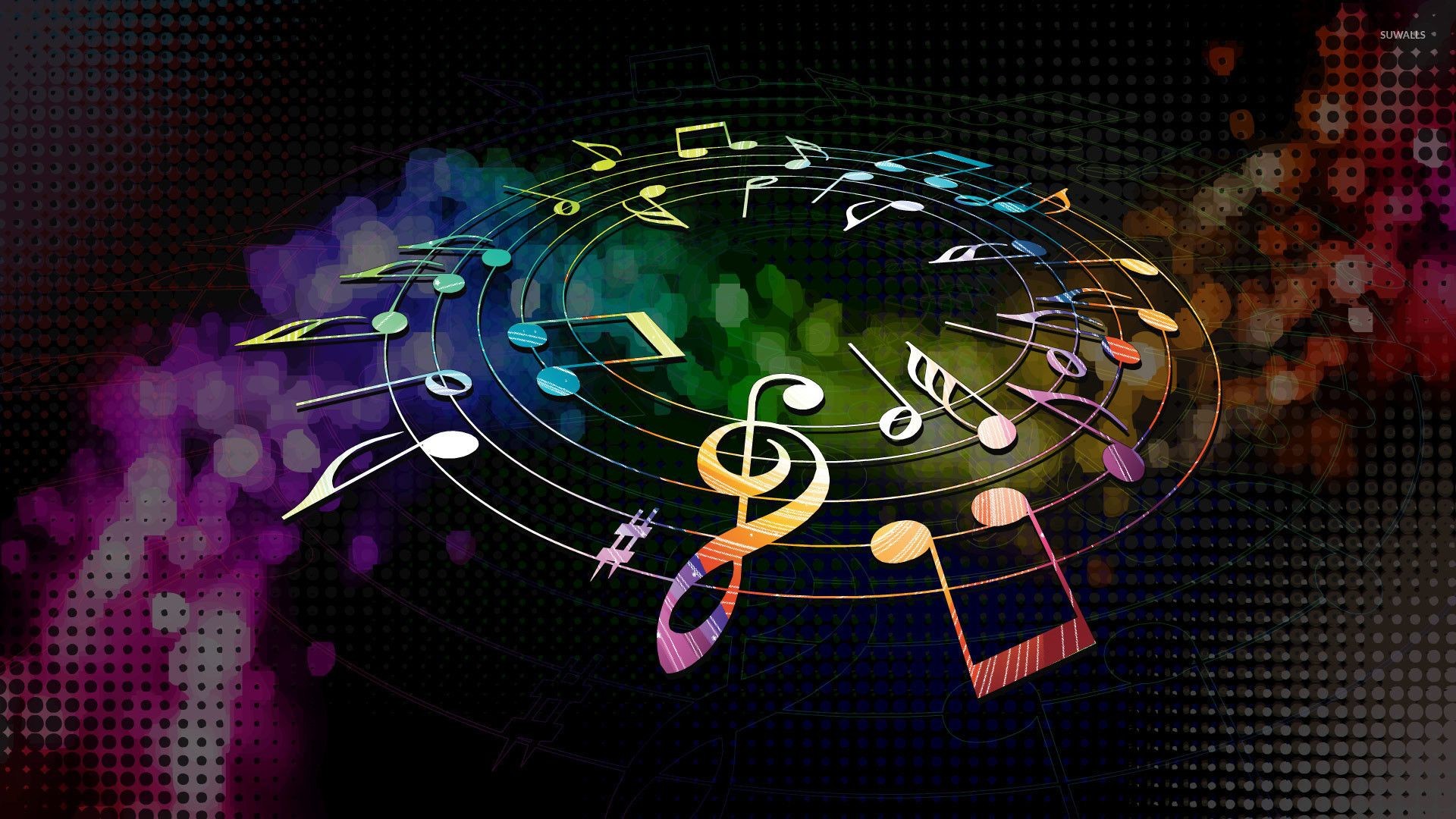 1920x1080 Colorful Treble Clef Wallpaper (70+ images)
