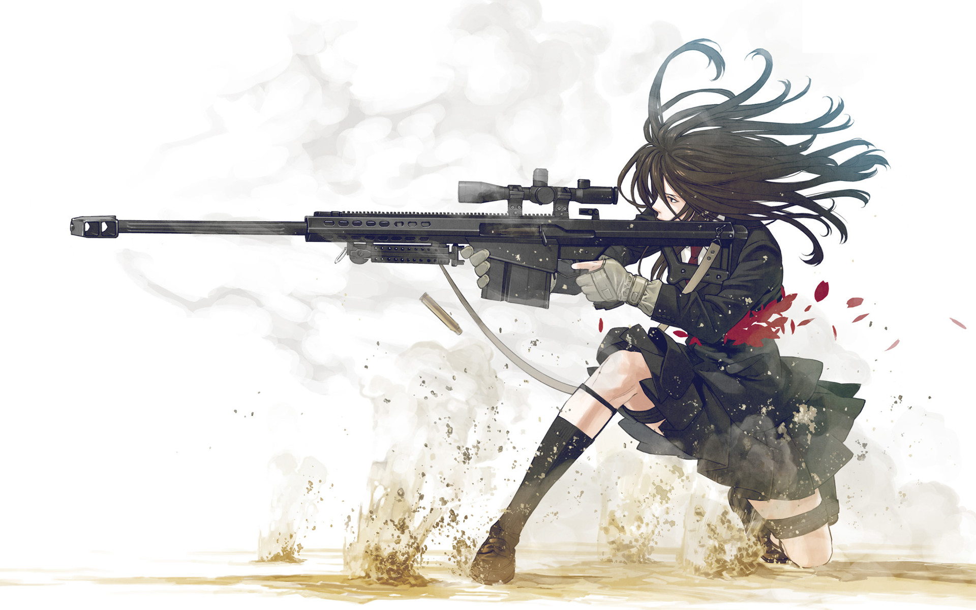 1920x1200 ... Girl with a sniper rifle