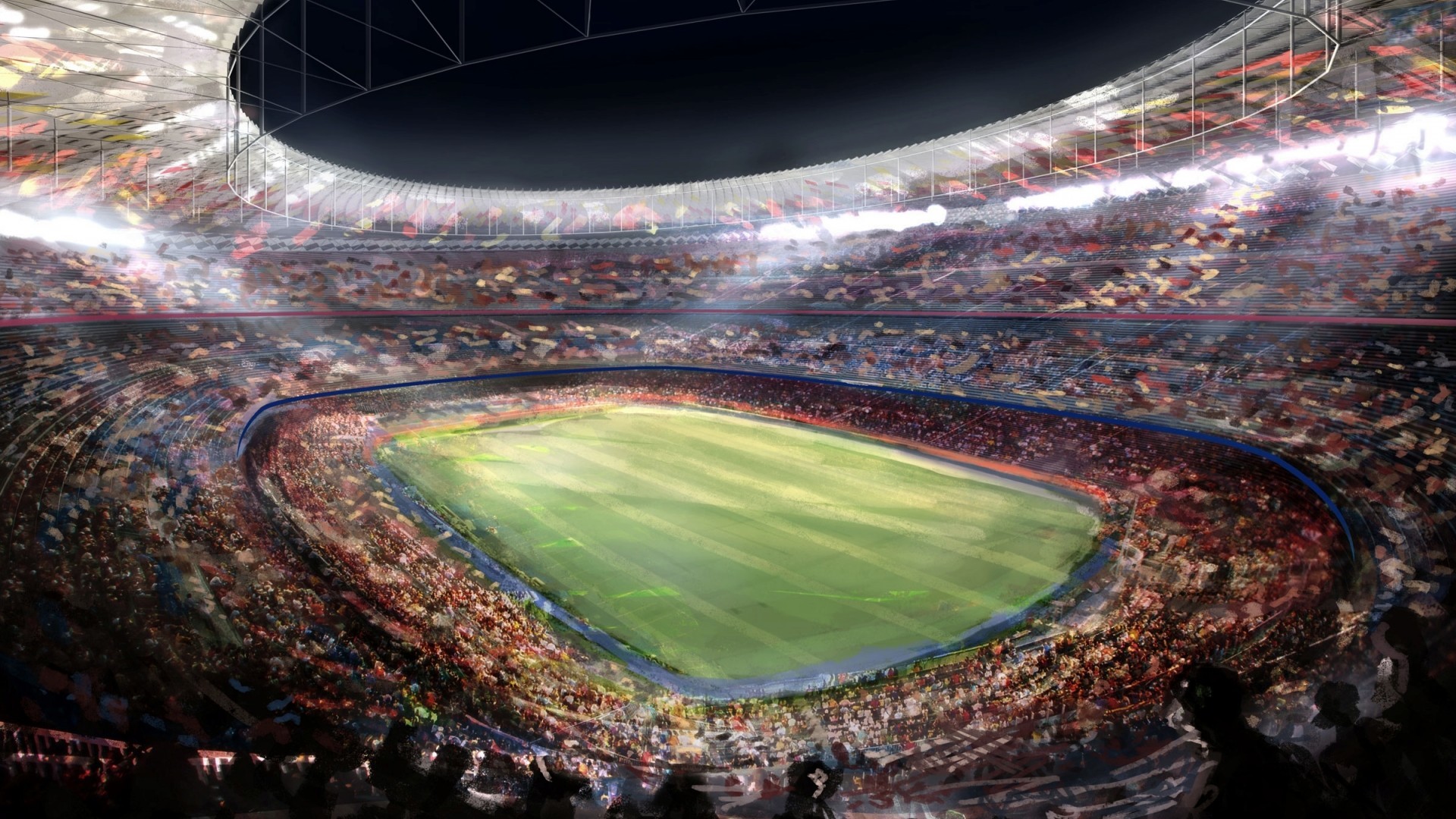 1920x1080 Nou Camp Stadium Barcelona Wallpaper