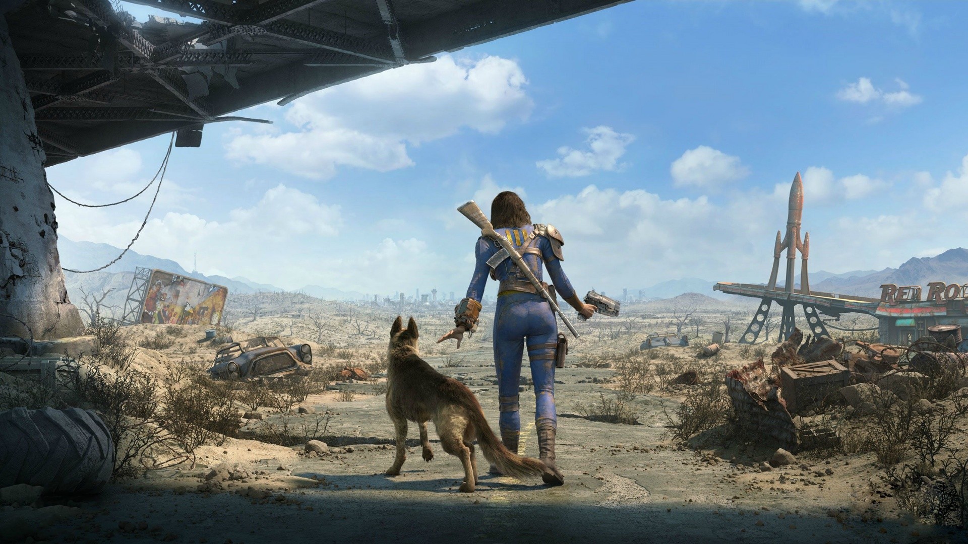 1920x1080 Fallout 4 Girl Survivor Wasteland