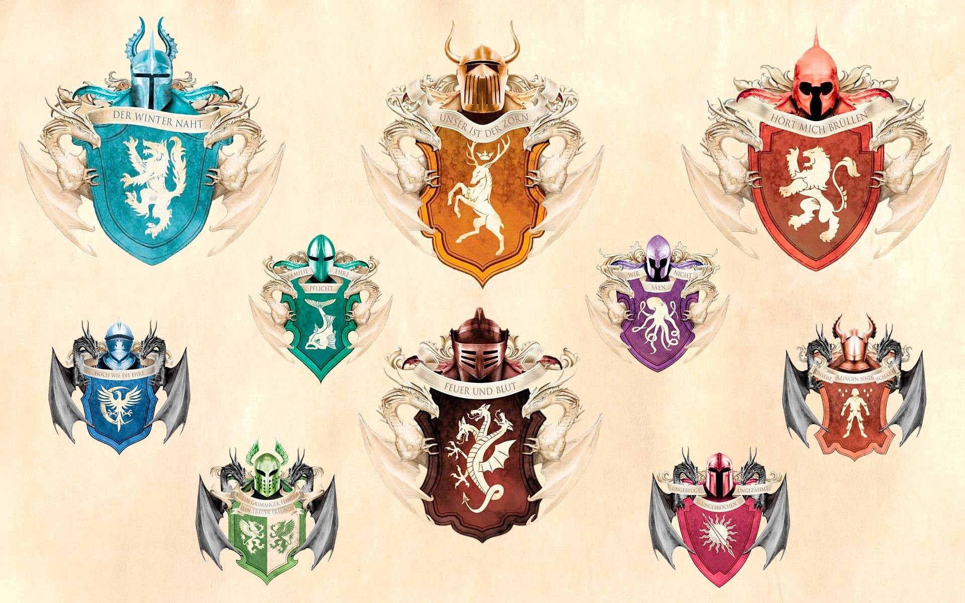 1920x1200 Game of Thrones Houses Symbols - Wallpaper, High Definition, High .