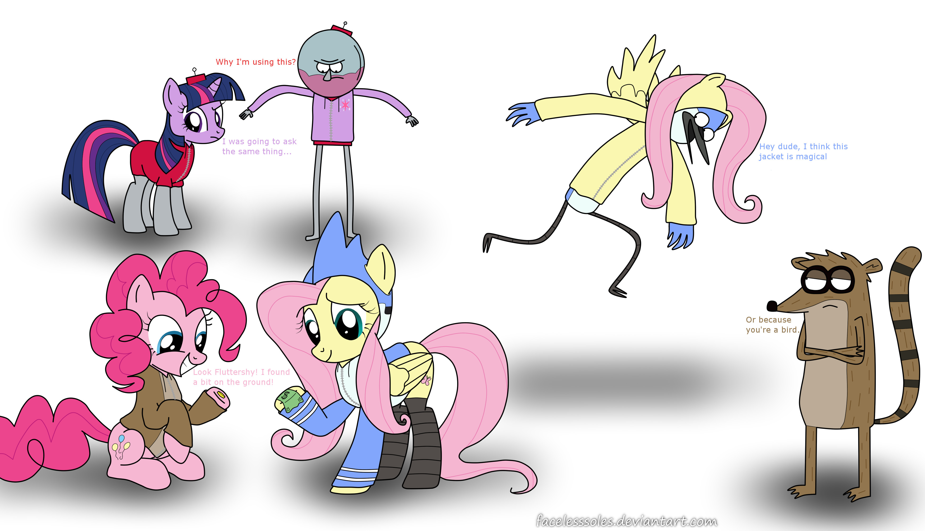 3500x2010 MLP and Regular Show by FacelessSoles MLP and Regular Show by FacelessSoles