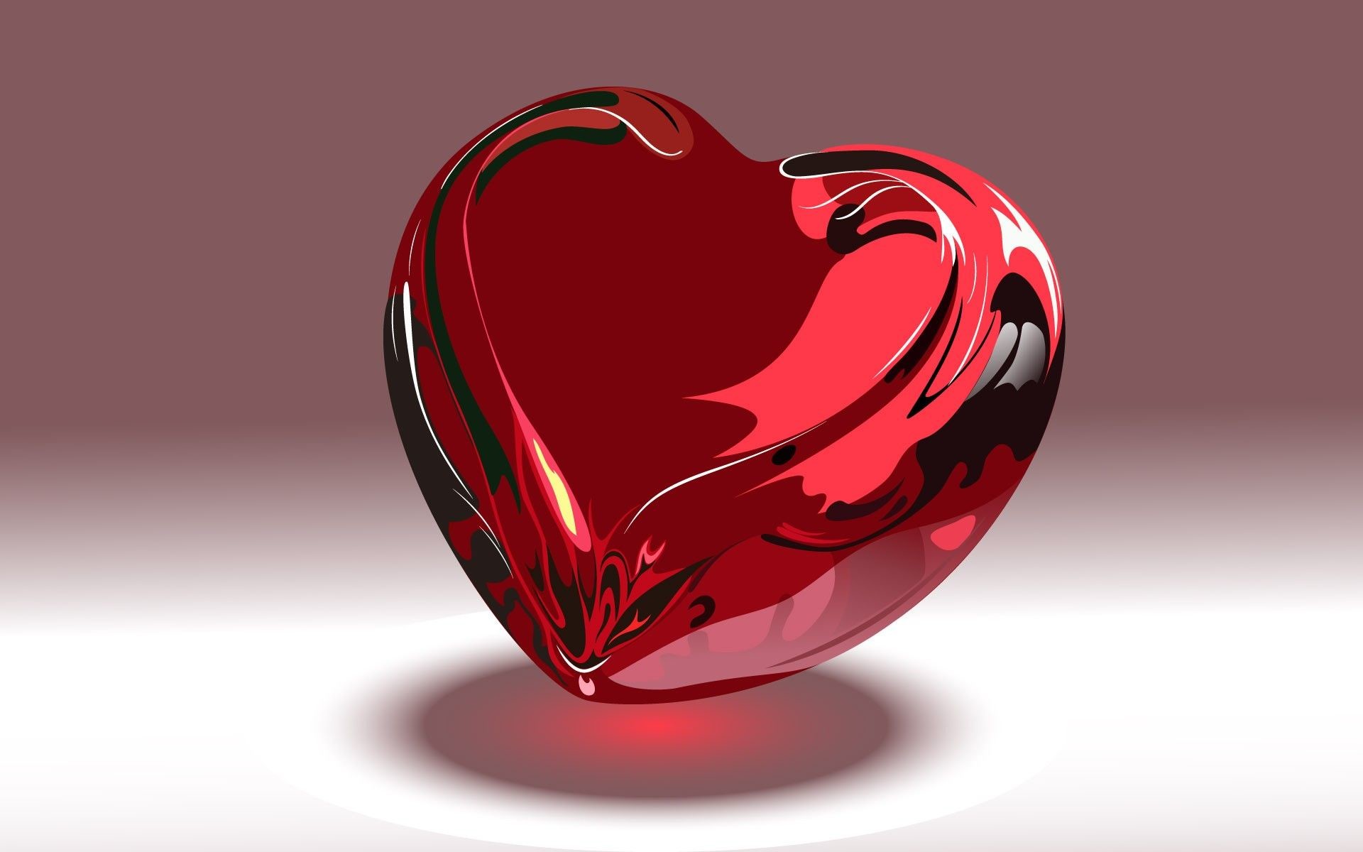 1920x1200 Image for Hd Wallpaper 3d Love Heart 150778 Image