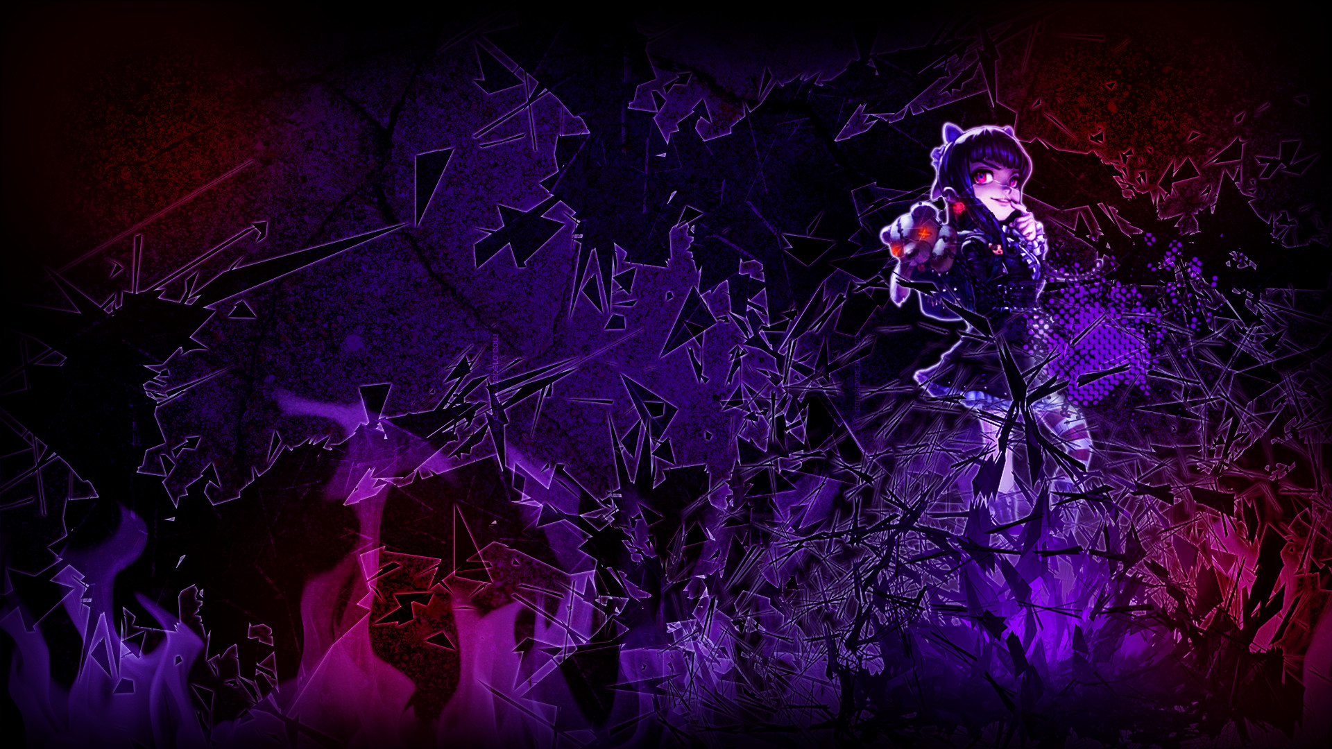 1920x1080 Goth Annie Wallpaper without text by MinccinoFloof Goth Annie Wallpaper  without text by MinccinoFloof