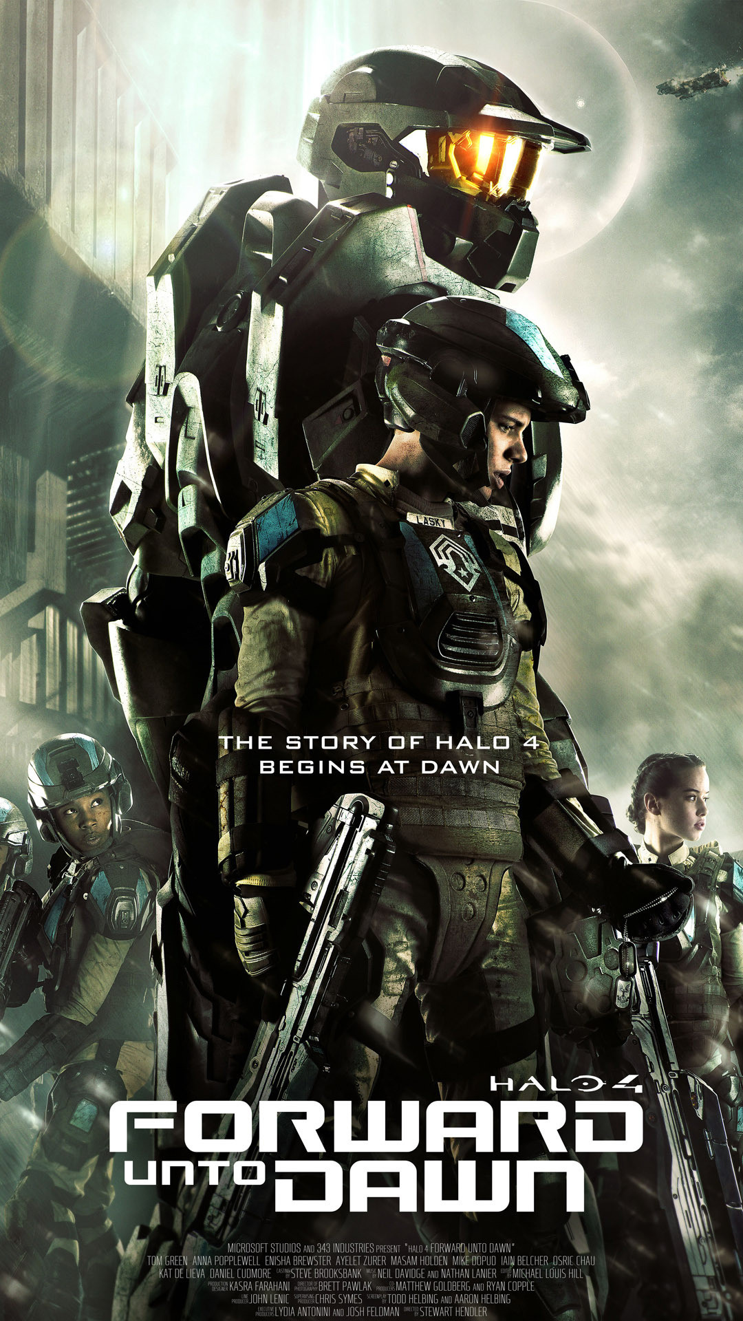 1080x1920 ... Halo 4 - Forward Unto Dawn Movie mobile wallpaper