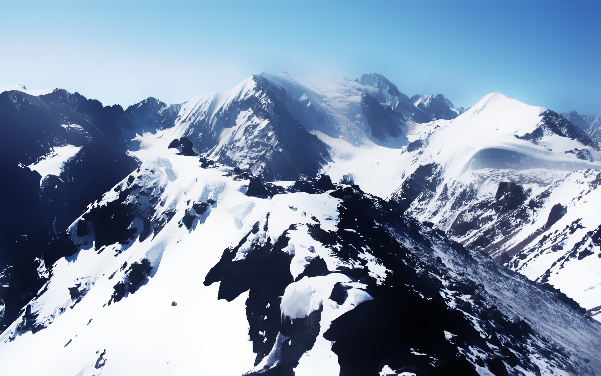 1920x1200 Snow White Mountains